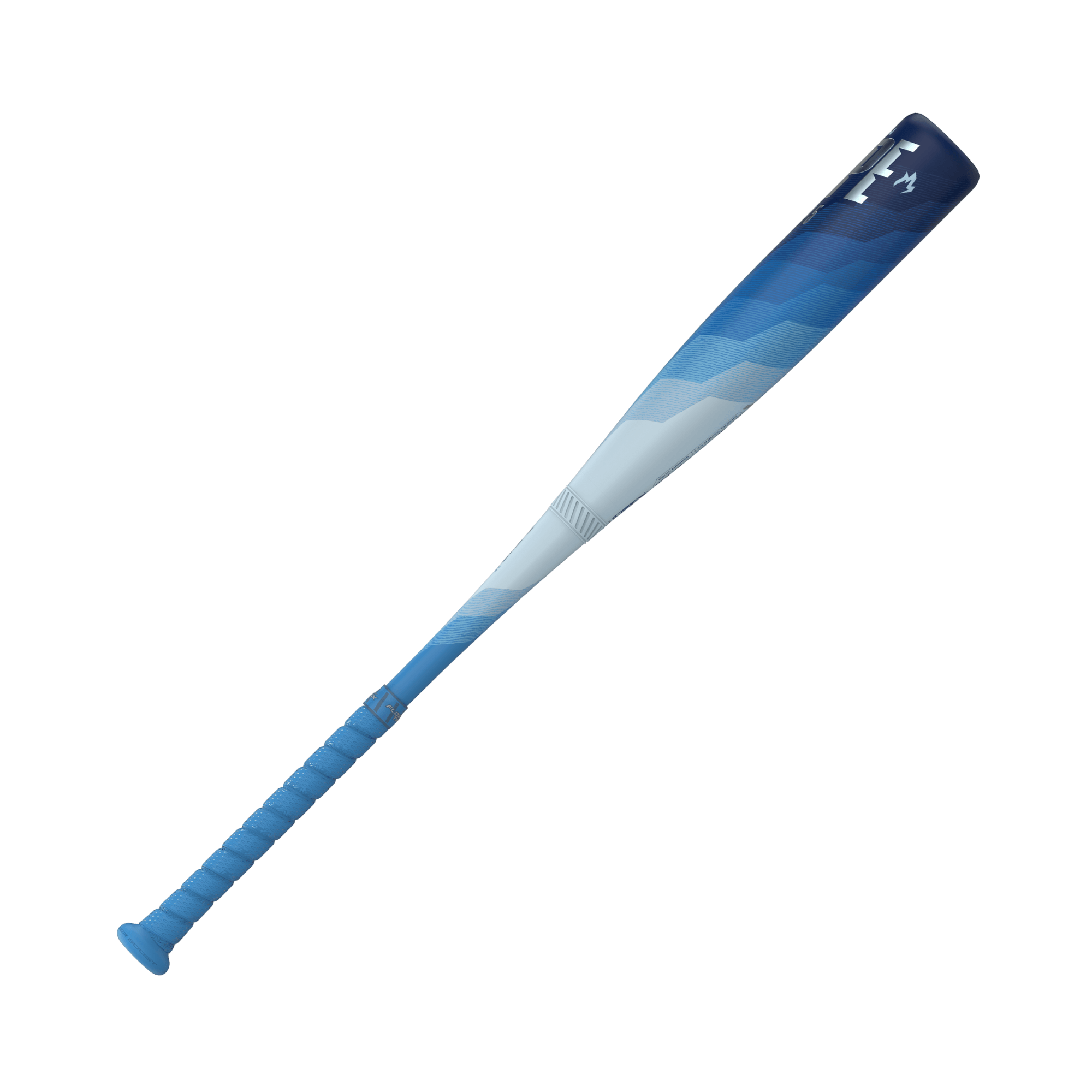 Easton Hype Fire 2024 Arctic Flame Limited Edition USSSA -5 baseball bat with a blue gradient design.