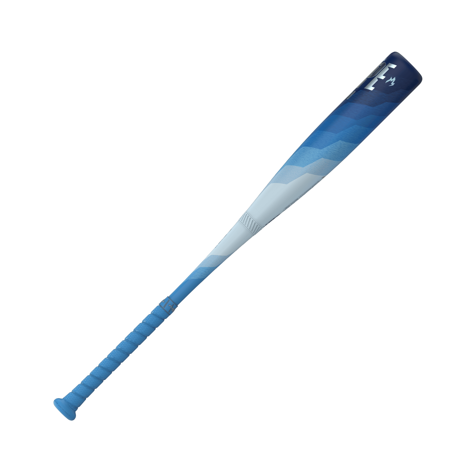 Easton Hype Fire 2024 Arctic Flame Limited Edition USSSA -8 Baseball Bat in blue gradient design.