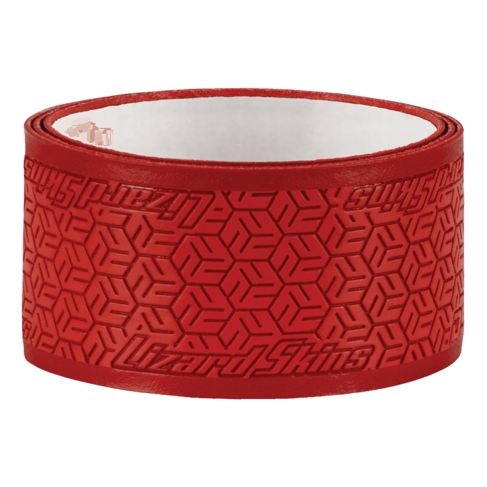 Lizard Skin DSP Ultra Pickleball Grip in Crimson Red, 0.8 mm thickness, featuring textured surface for enhanced grip and durability.