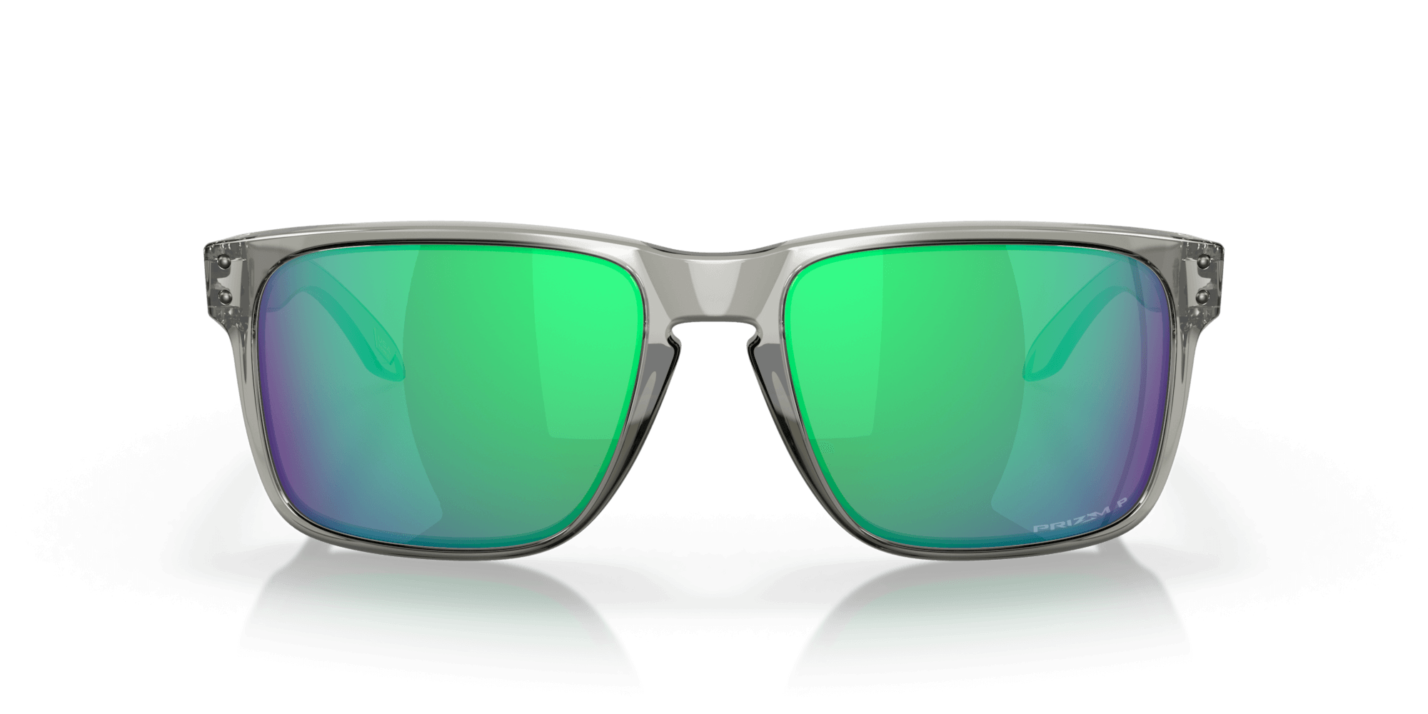 Oakley Holbrook XL sunglasses in gray ink frame with Prizm Jade polarized lenses, suitable for larger faces.