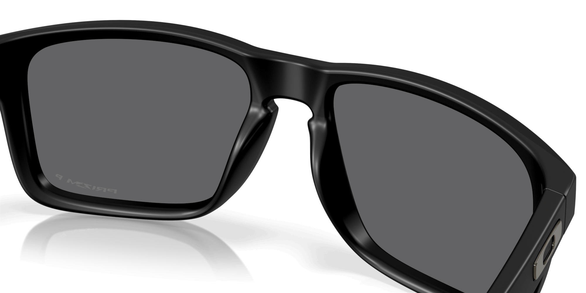 Oakley Holbrook XXL sunglasses in matte black with Prizm black polarized lenses, designed for larger faces.