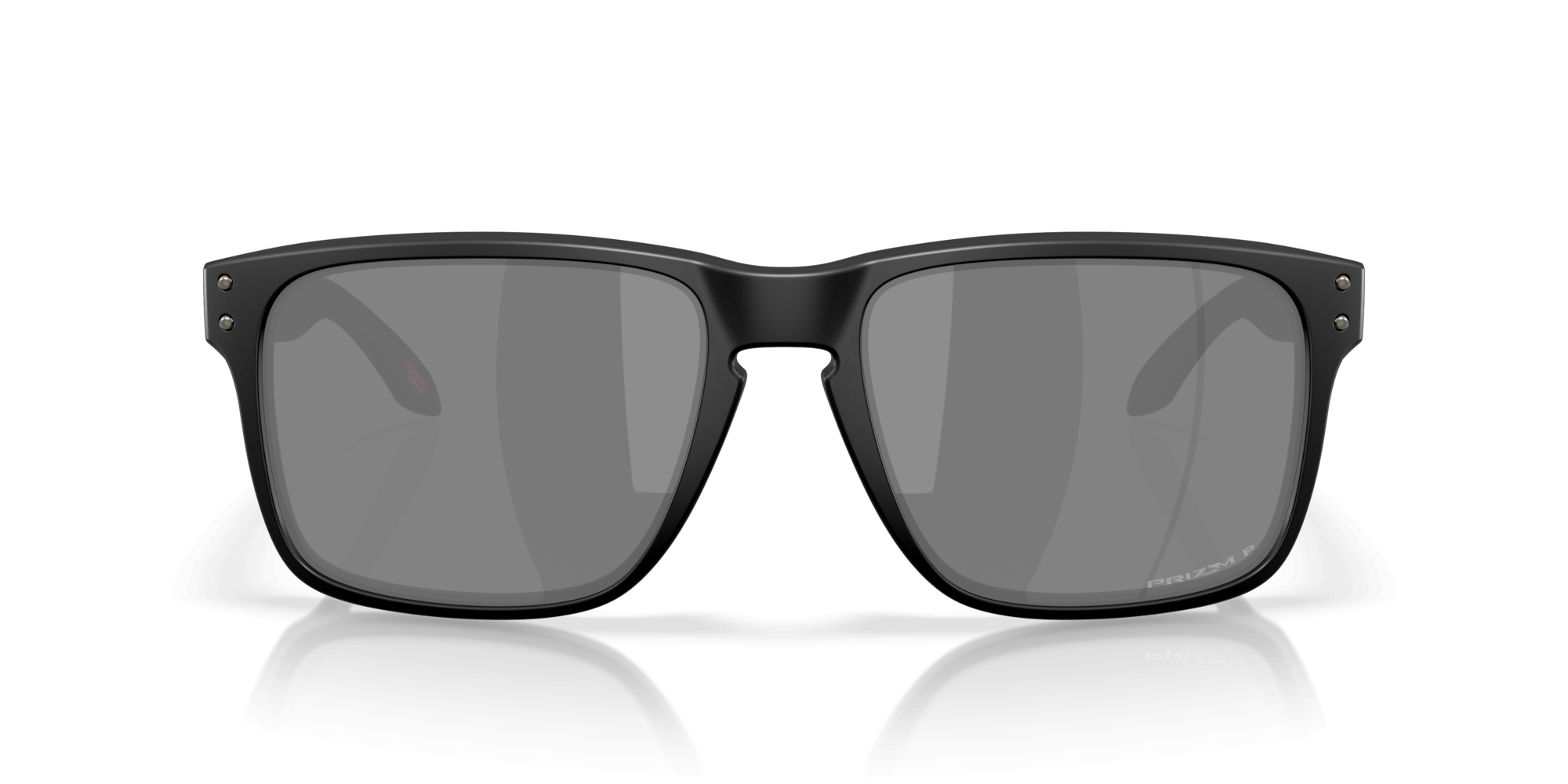 Oakley Holbrook XXL sunglasses with matte black frame and polarized black lenses, designed for larger faces.