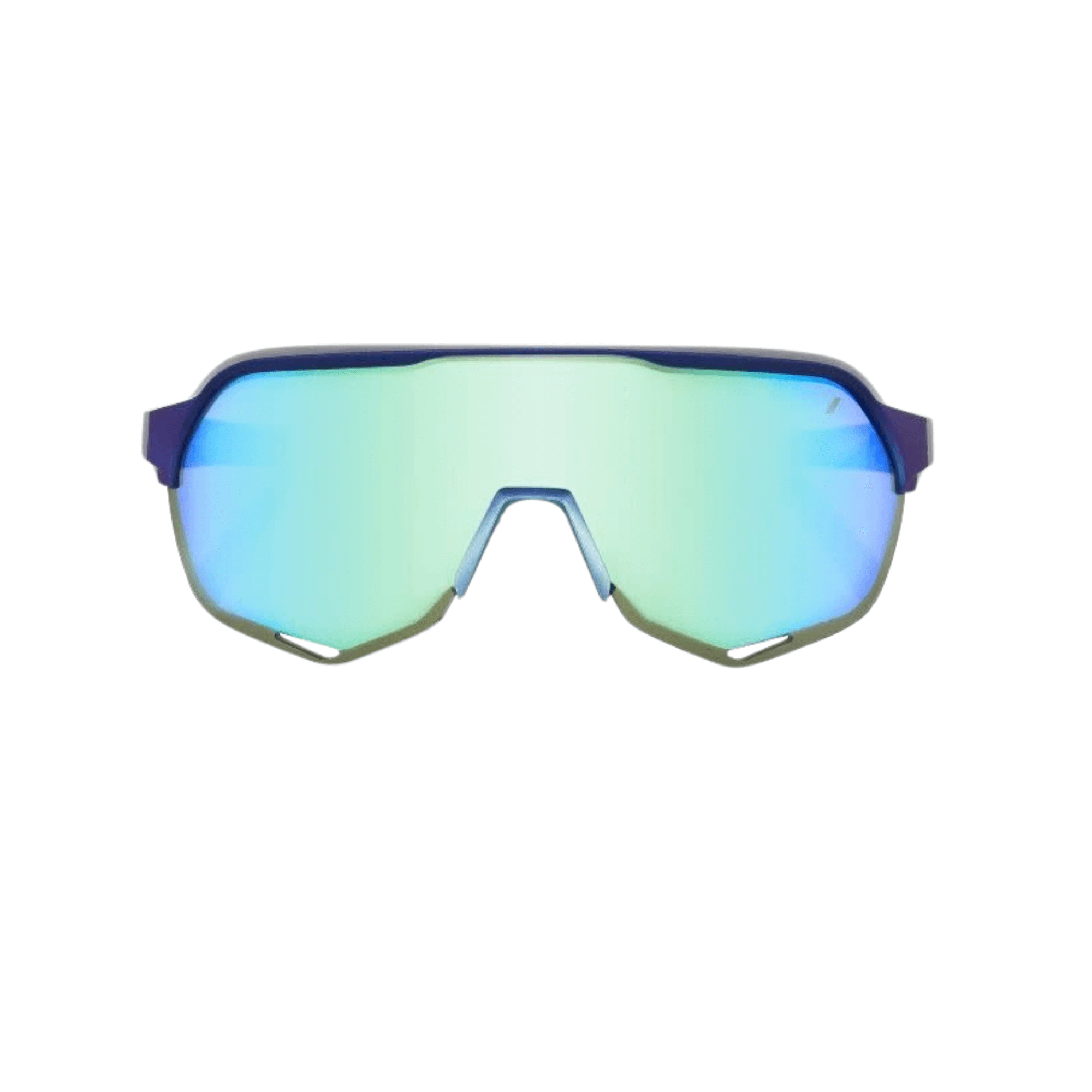 100% S2 Matte Metallic Blue Glasses with Polycarbonate Lenses
