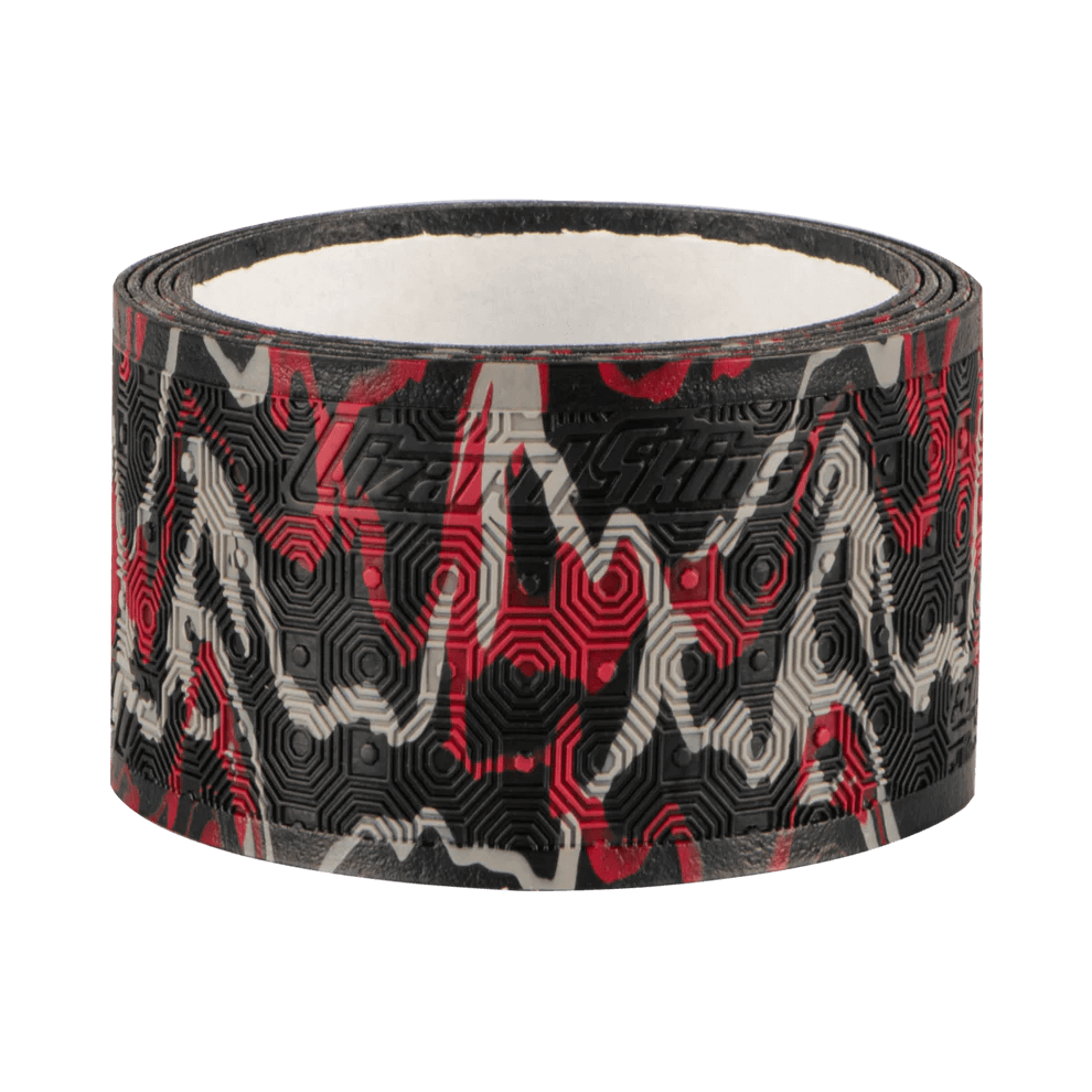 Lizard Skins DSP Lacrosse Grip Tape V2 in Wildfire Camo pattern, designed for optimal grip and mobility on lacrosse sticks.