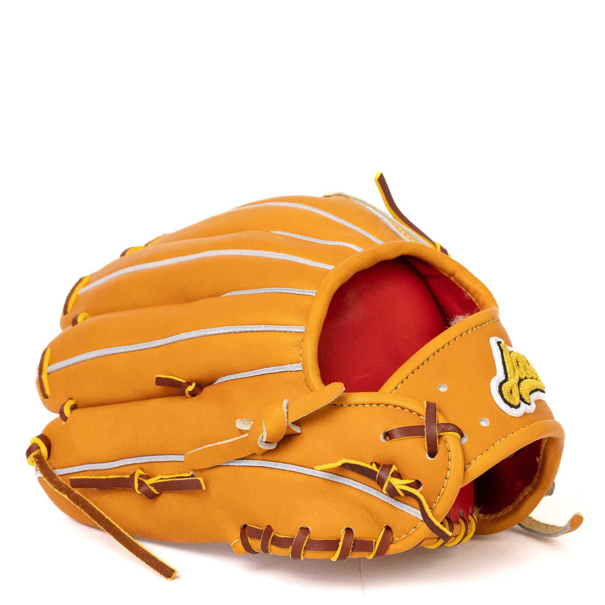 Jax EN-7 infield glove tan RHT 11.75 inches, showcasing its flexible design and deep pocket for optimal performance.