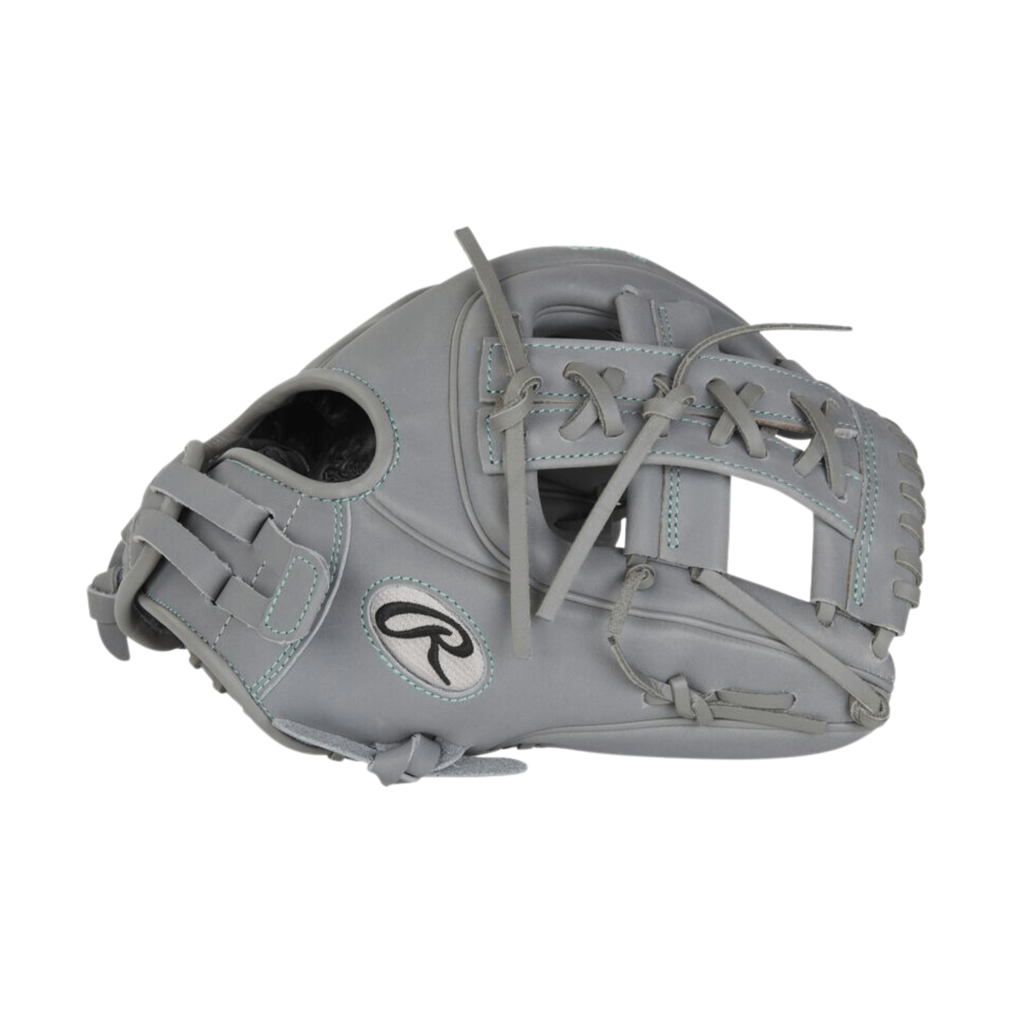 Rawlings Liberty Advanced 11.75-Inch infield glove in grey, featuring full-grain leather and large pocket design.