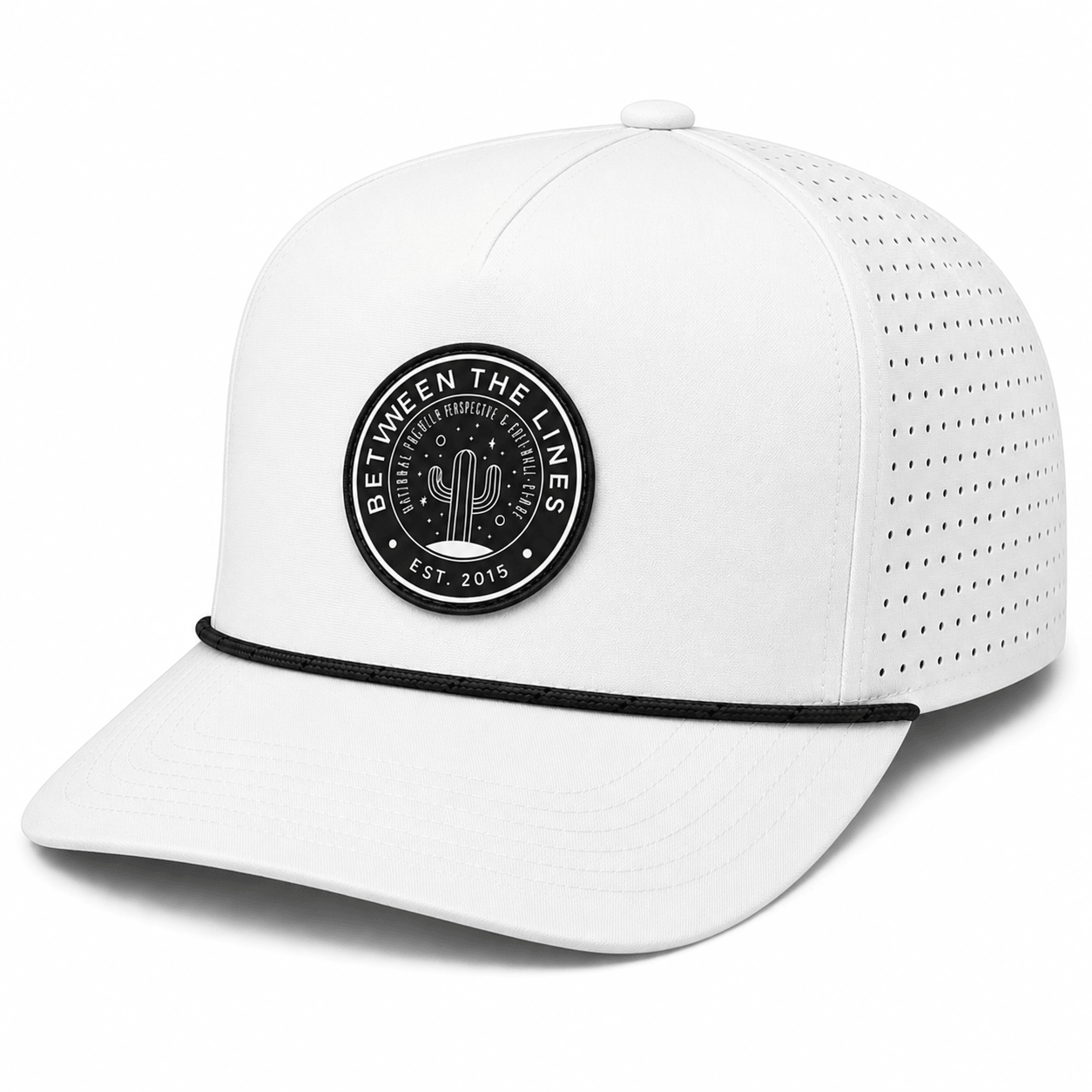 BTL Patch Trucker Rope Hat White