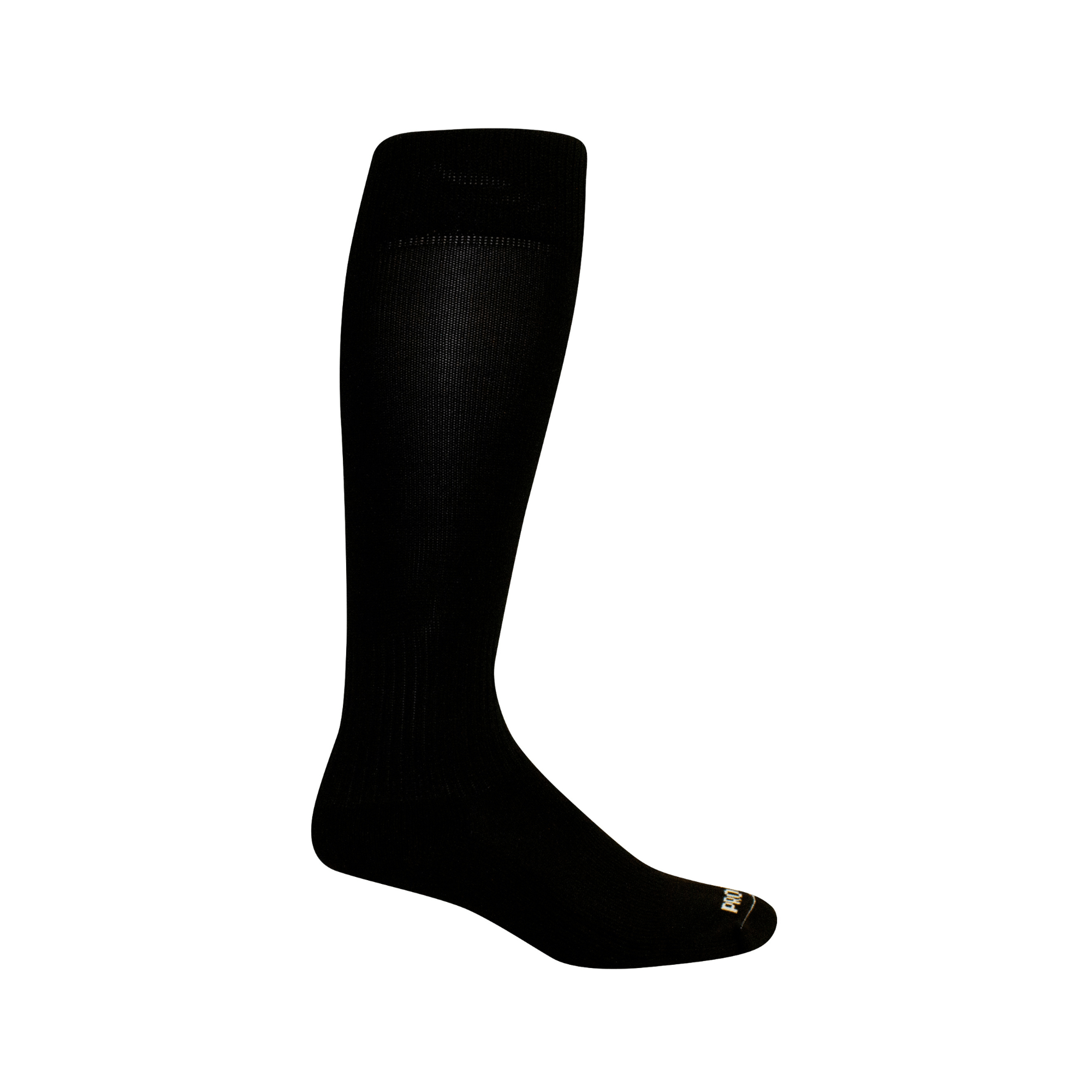 Pro Feet Over-the-Calf socks in black, designed for performance with moisture-wicking and arch support features.