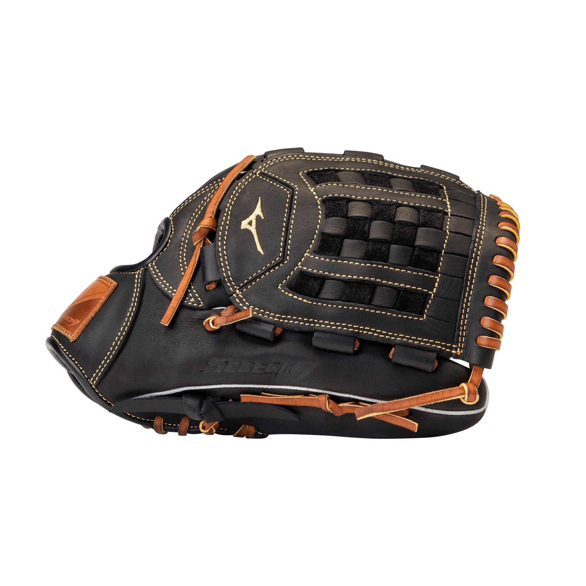 Mizuno GSN1200 Select 9 12in Black-Brown LHT baseball glove with Bio Soft Leather