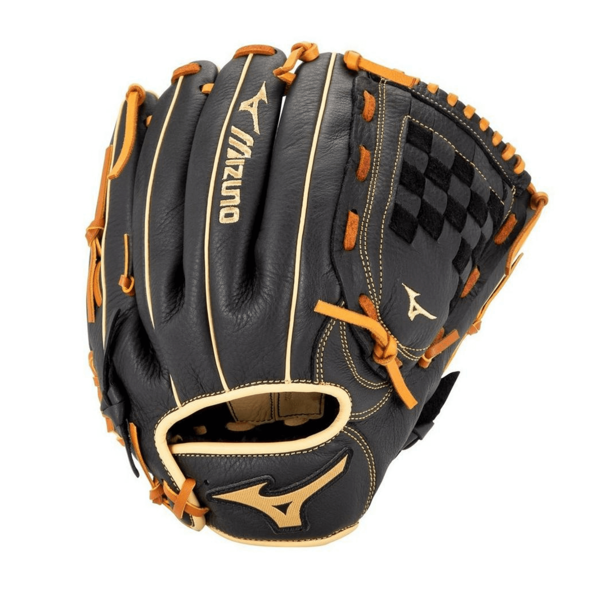 Mizuno GPSL1201 Prospect Select 12 RH Black-Brown baseball glove, full grain leather.