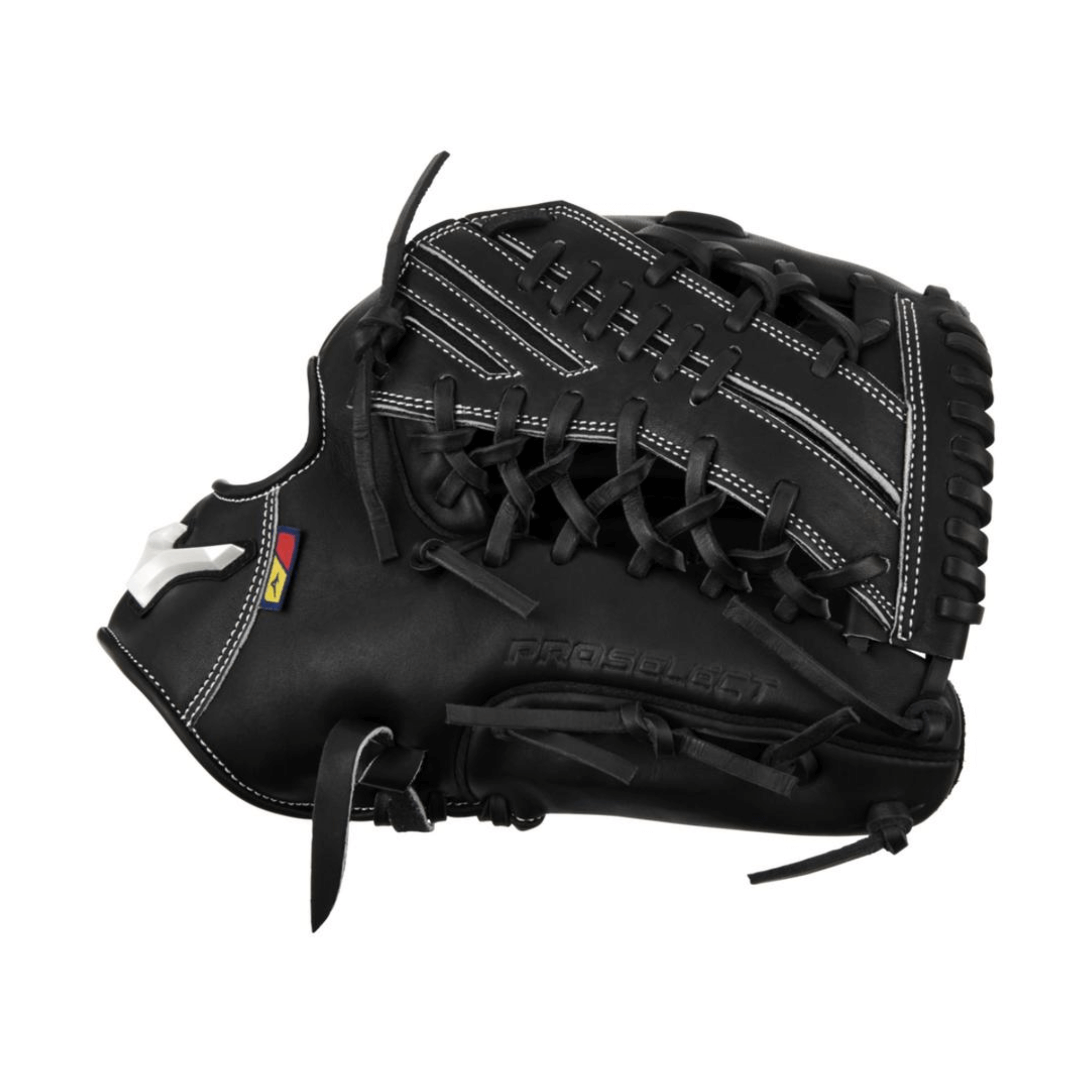 Close-up of thumb slot on Mizuno GPS-71D Pro Select 12.75" RH Outfielder’s Glove