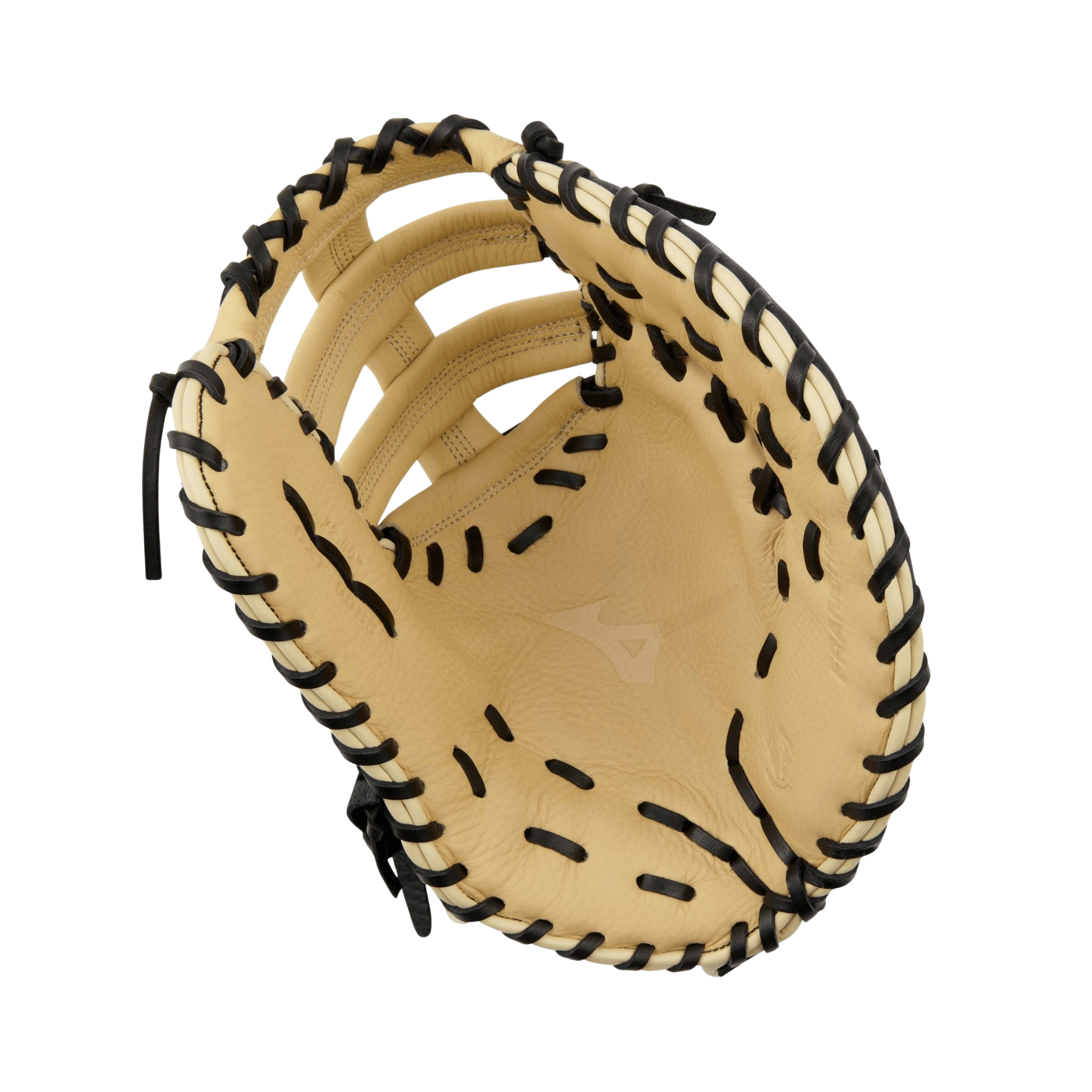 Mizuno GXF90B5 Franchise 12.5" First Base Mitt palm view showing ParaShock palm pad and deep pocket