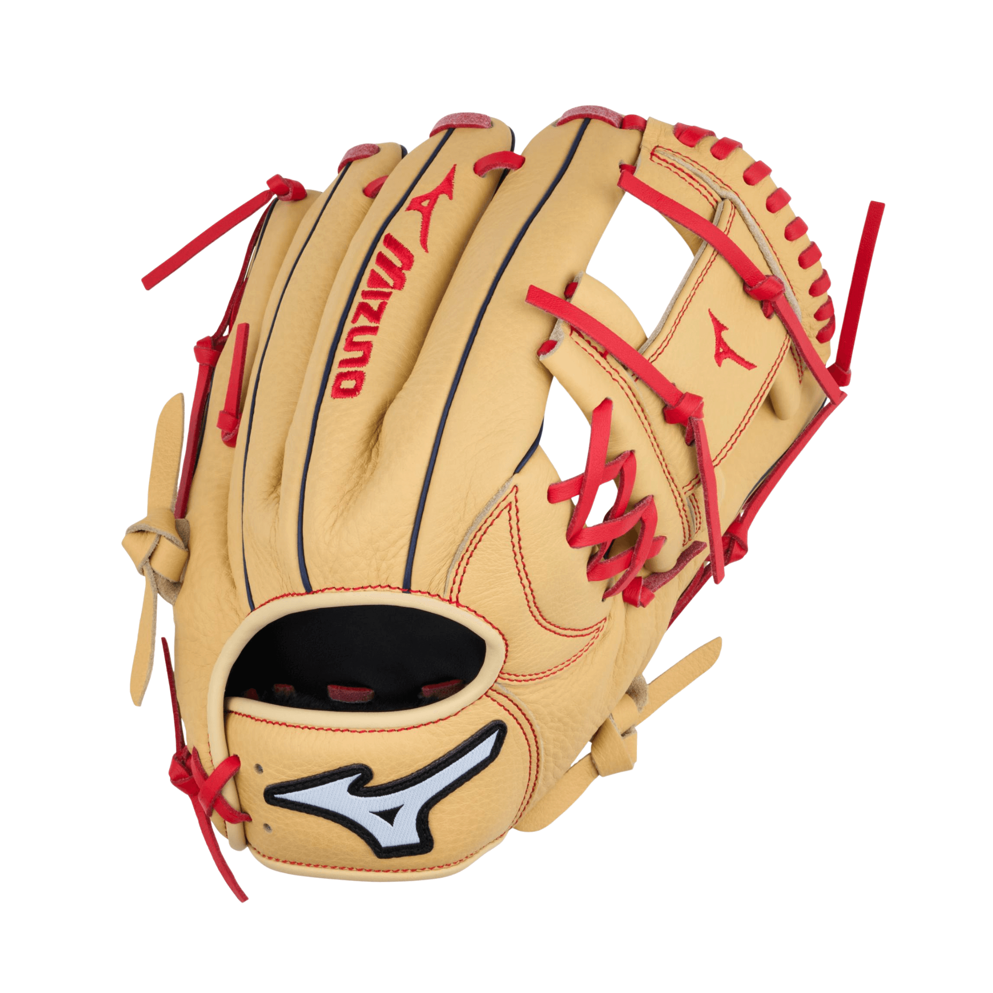 Mizuno GPSL1102 Prospect Select BB Series Infield Baseball Glove 11" RH Tan/Red