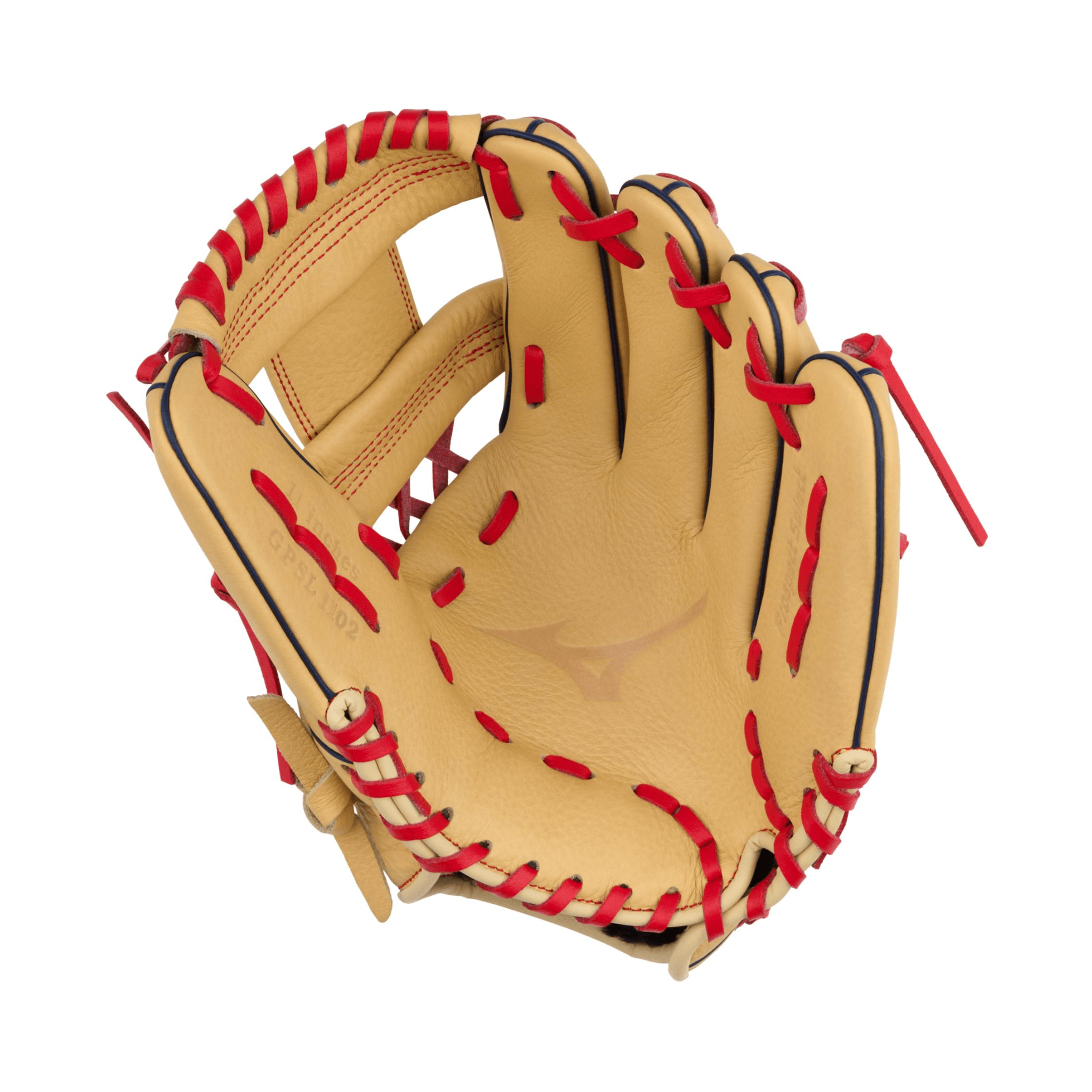 Mizuno GPSL1102 Prospect Select BB Series Infield Baseball Glove 11" RH Tan/Red