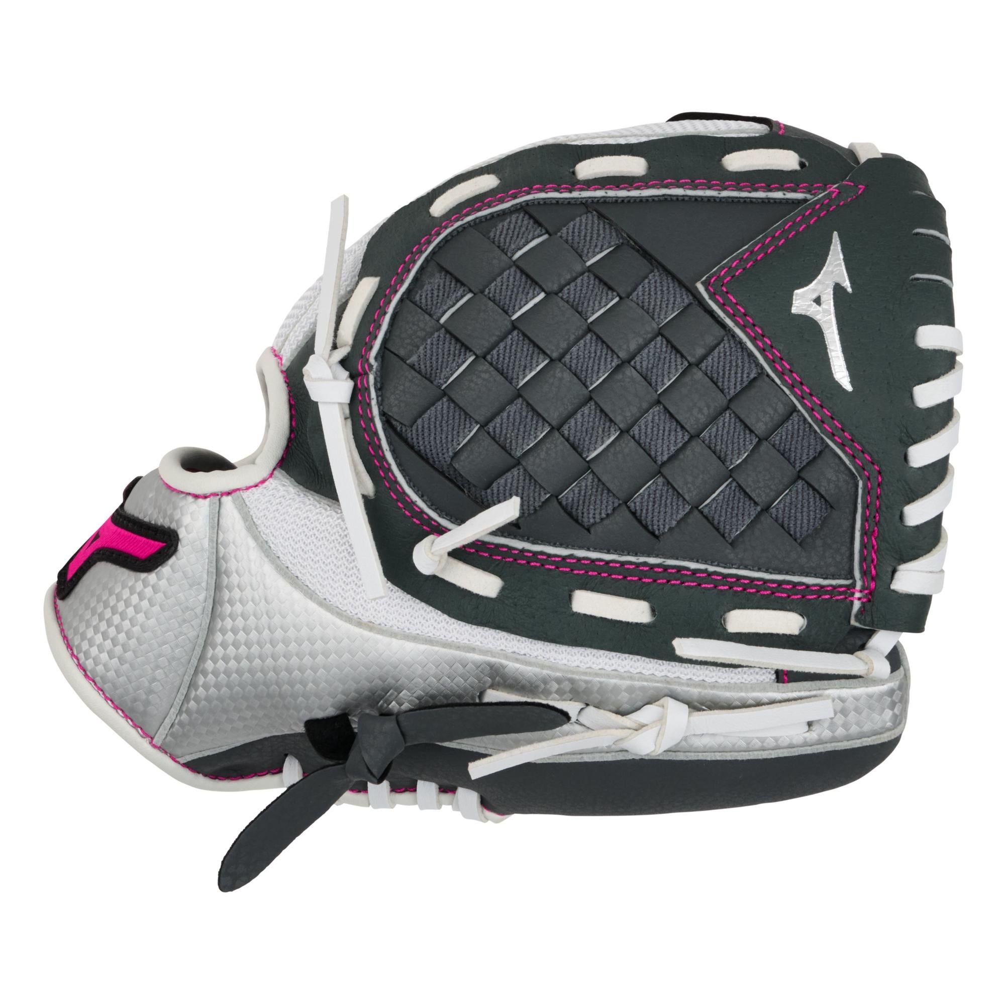 Thumb detail on Mizuno GPP1000F4 Prospect Finch Series Youth 10" Softball Glove with mesh back.
