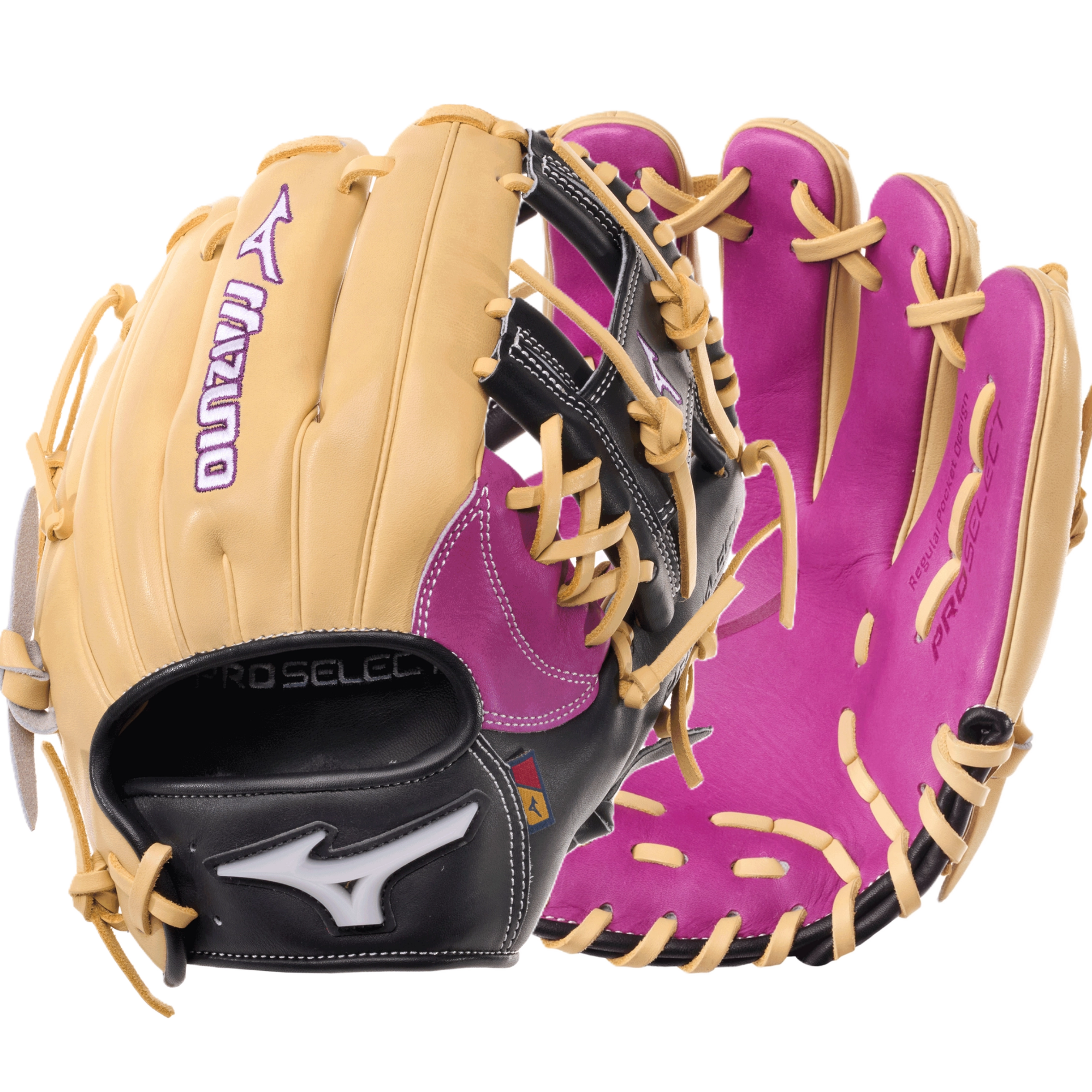 Mizuno Pro Select Baseball Glove – Solar Shift Runbird Logo Detail