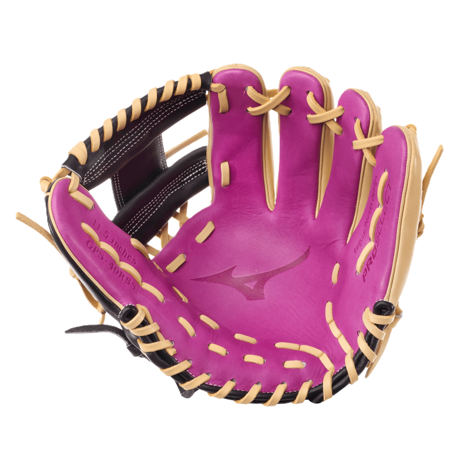 Mizuno Pro Select Baseball Glove – Steer-Hot Leather Close-Up