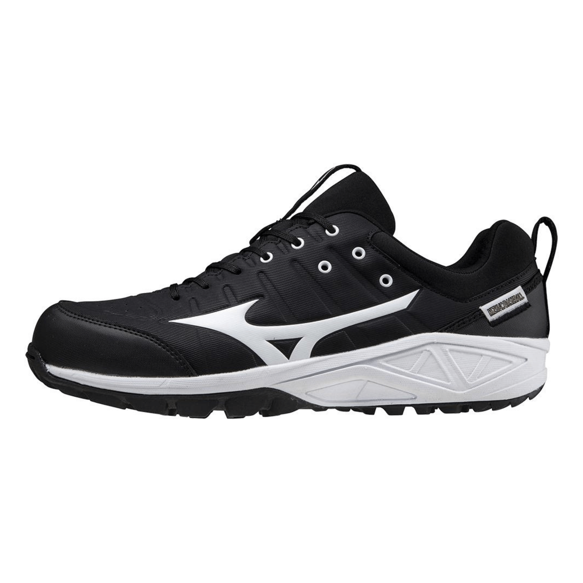 Mizuno Ambition 2 All Surface Low Men's Turf Shoe in Black-White designed for performance on multiple surfaces.