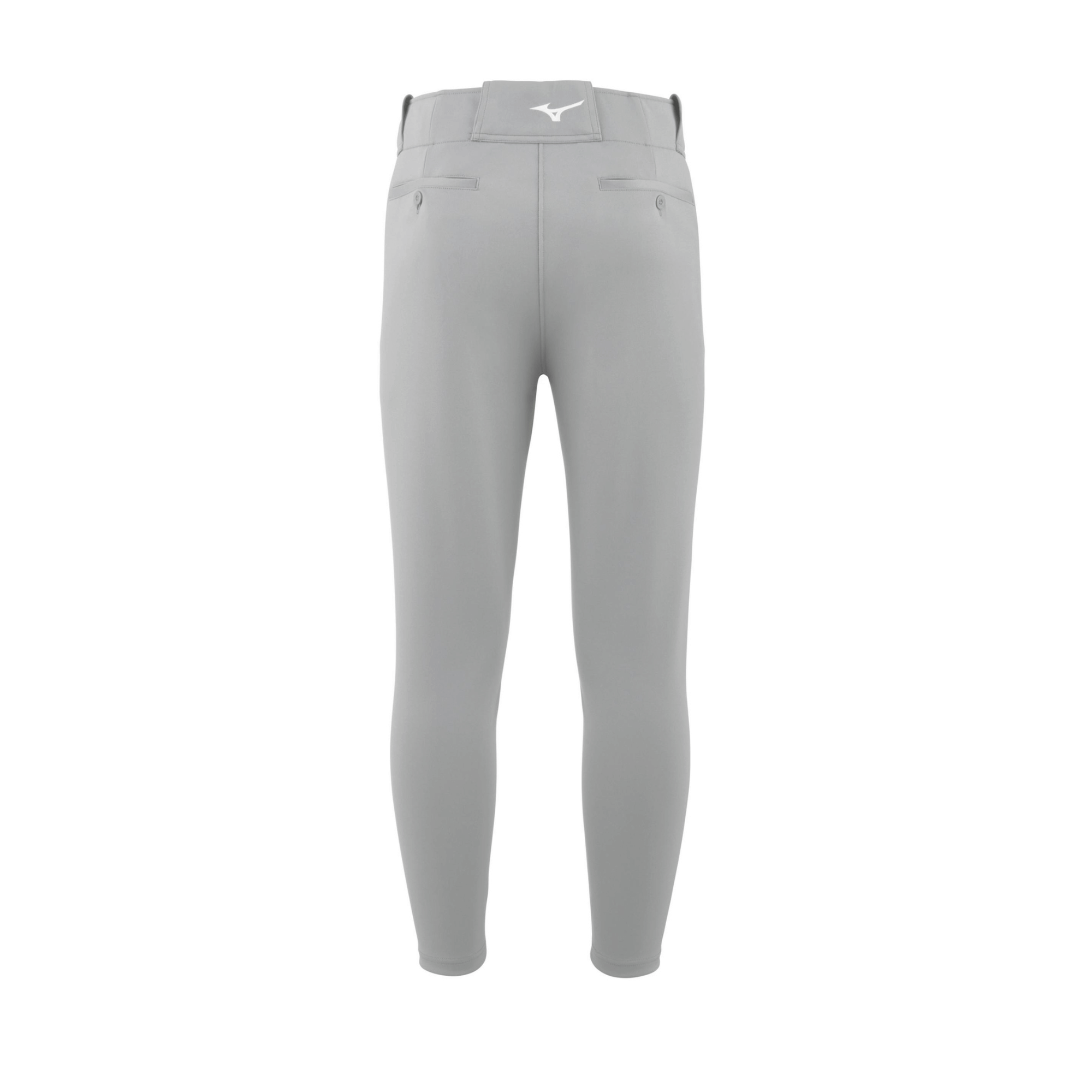 Mizuno Premier 7/8 Tapered Baseball Pant in Grey, featuring tapered legs and a comfortable fit for athletic performance.