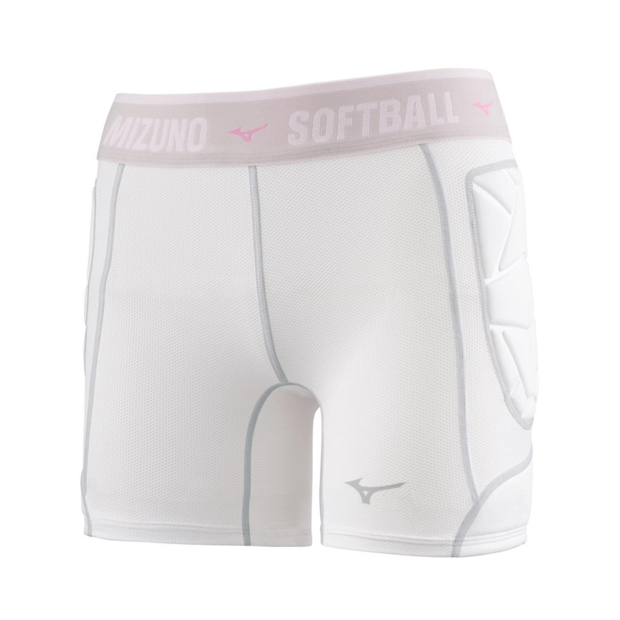 Mizuno Women’s RB Shield Padded Sliding Shorts front view with foam protection panels.