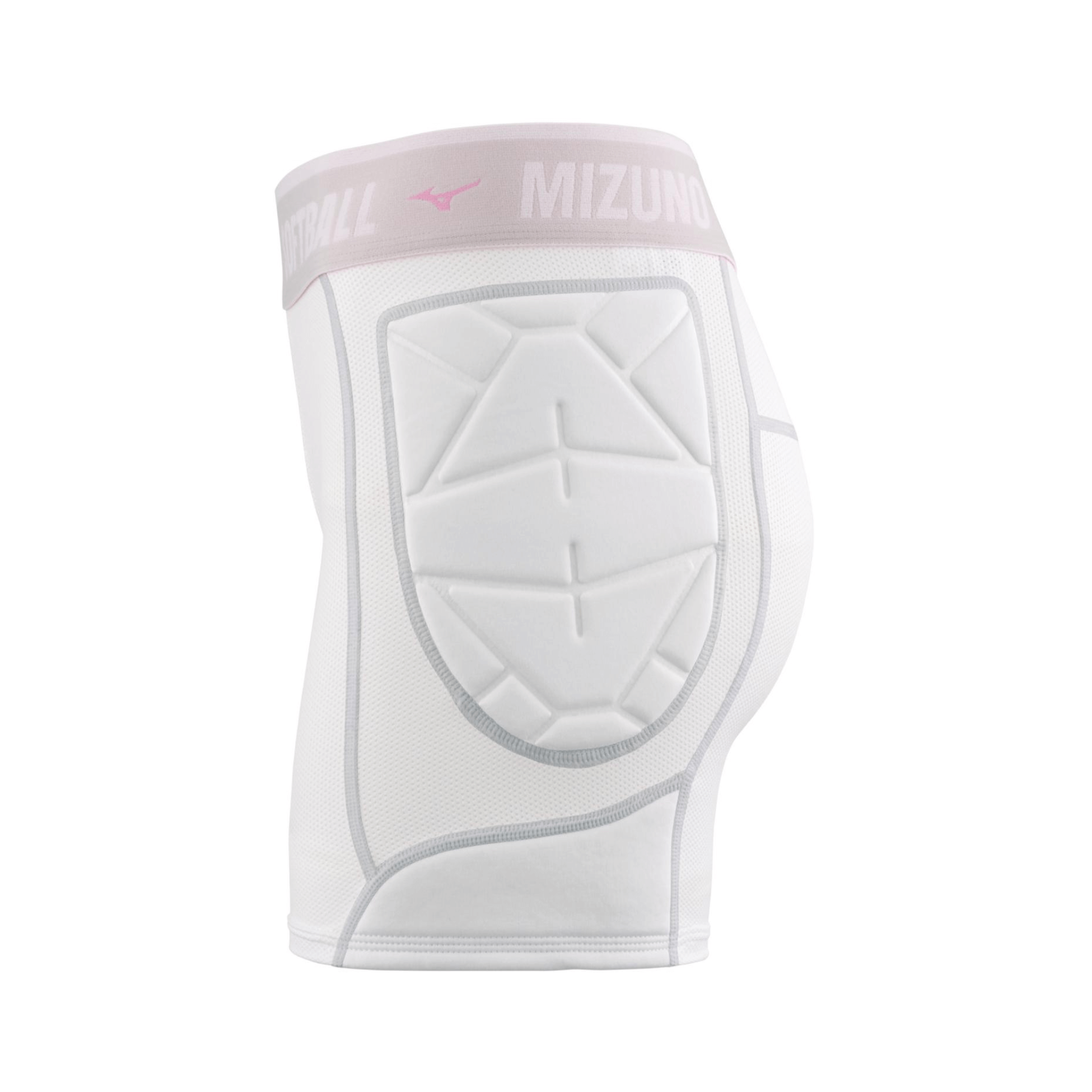 Mizuno Youth Girls RB Shield Padded Slider Shorts side view highlighting padded impact protection.