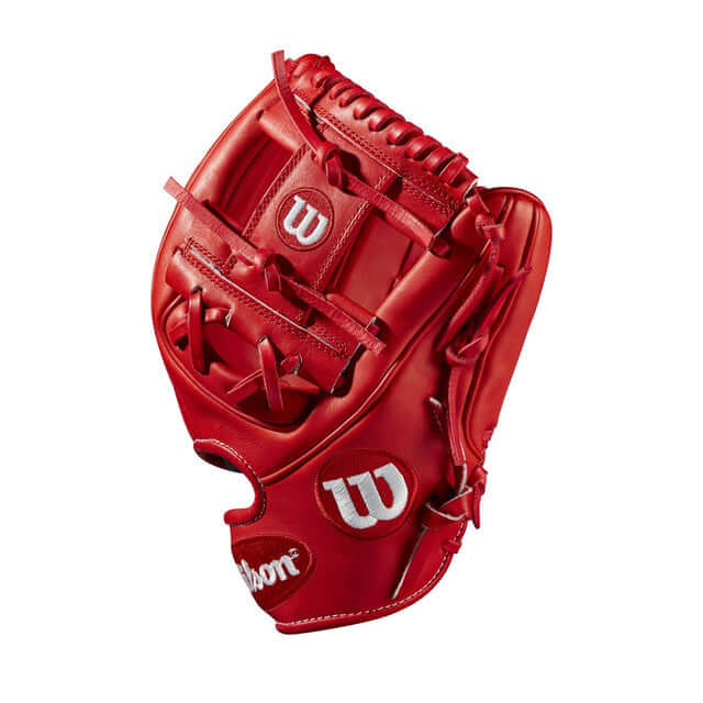 Wilson 100 GOTM January 2019 Ozzie Albies GM Custom A2K 1786 red baseball glove, featuring premium A2K technology.
