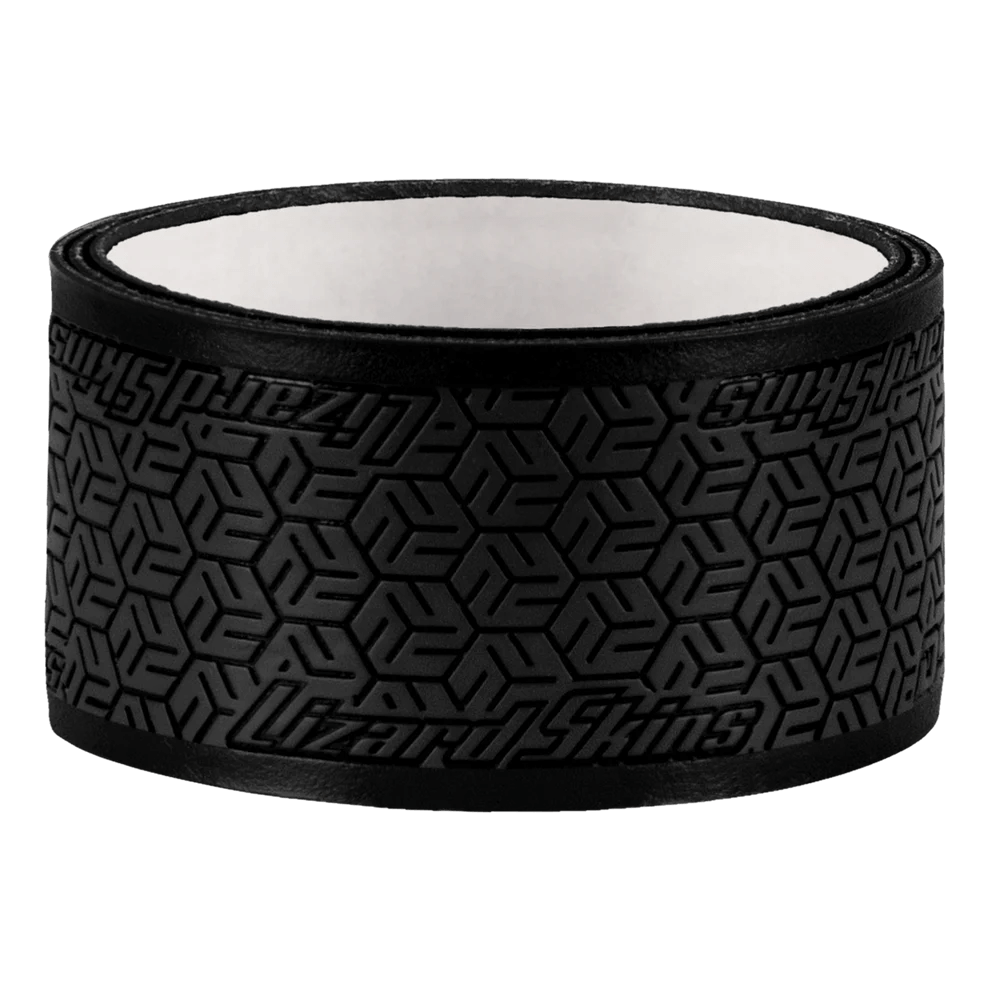 Lizard Skin DSP Ultra Pickleball Grip 0.8 mm in Jet Black, featuring textured surface for enhanced tackiness and durability.