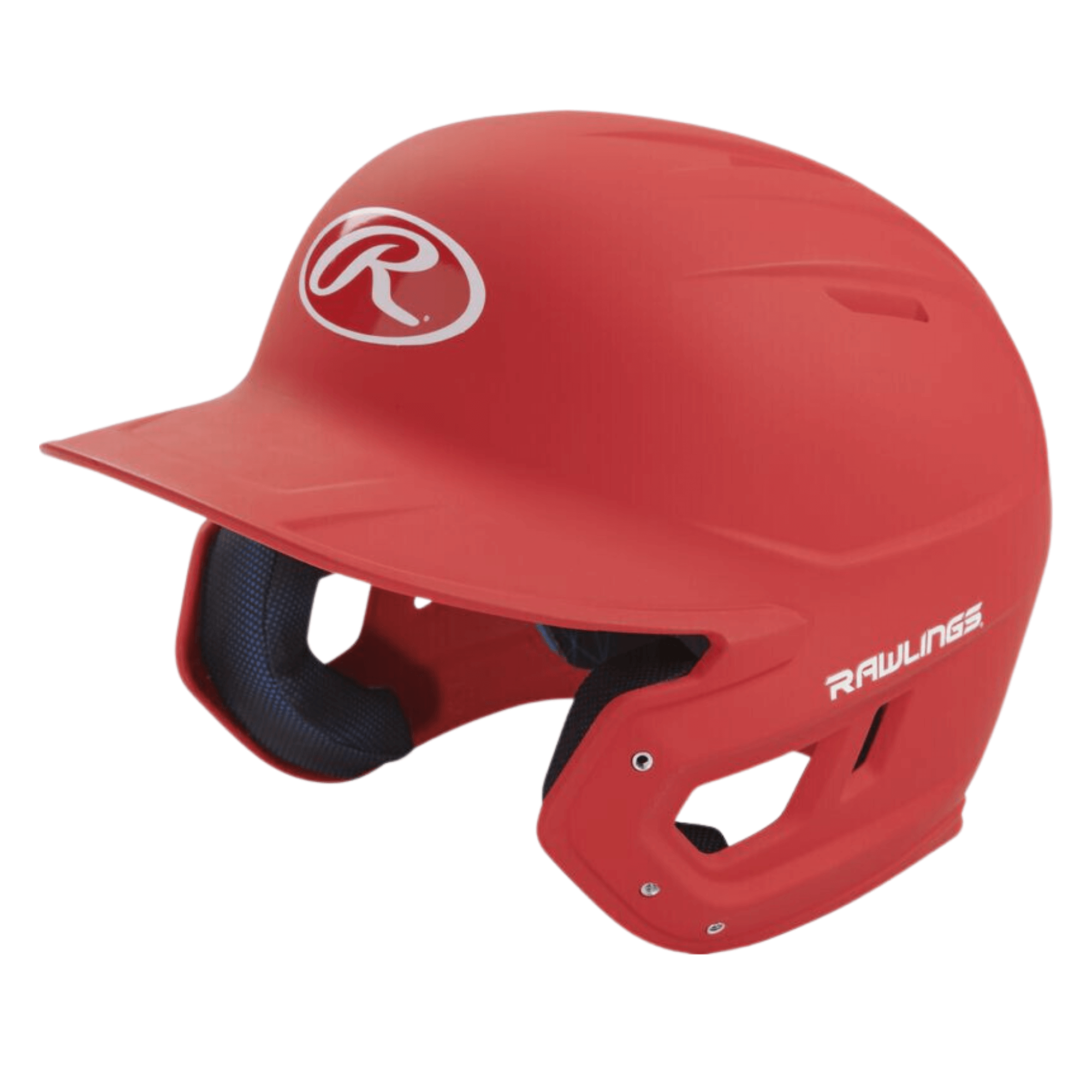 Red Rawlings Mach Batting Helmet for seniors, designed for enhanced protection and performance in baseball.