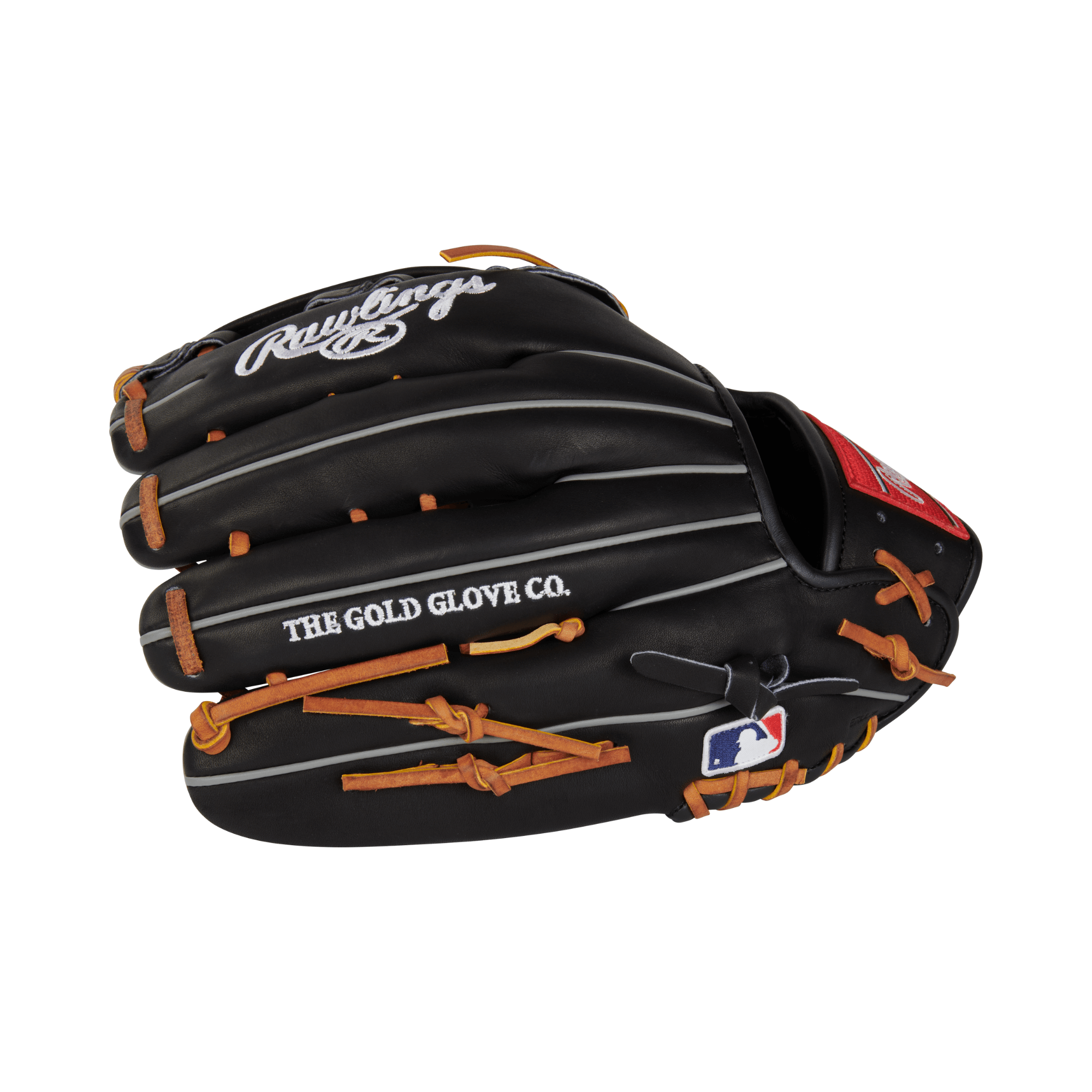 Rawlings Heart of the Hide traditional baseball glove, 12.75 inches, black leather, durable and structured design for outfield play.