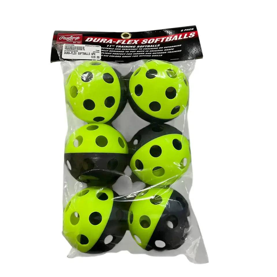 Rawlings Dura-Flex Training Softballs (6pk)