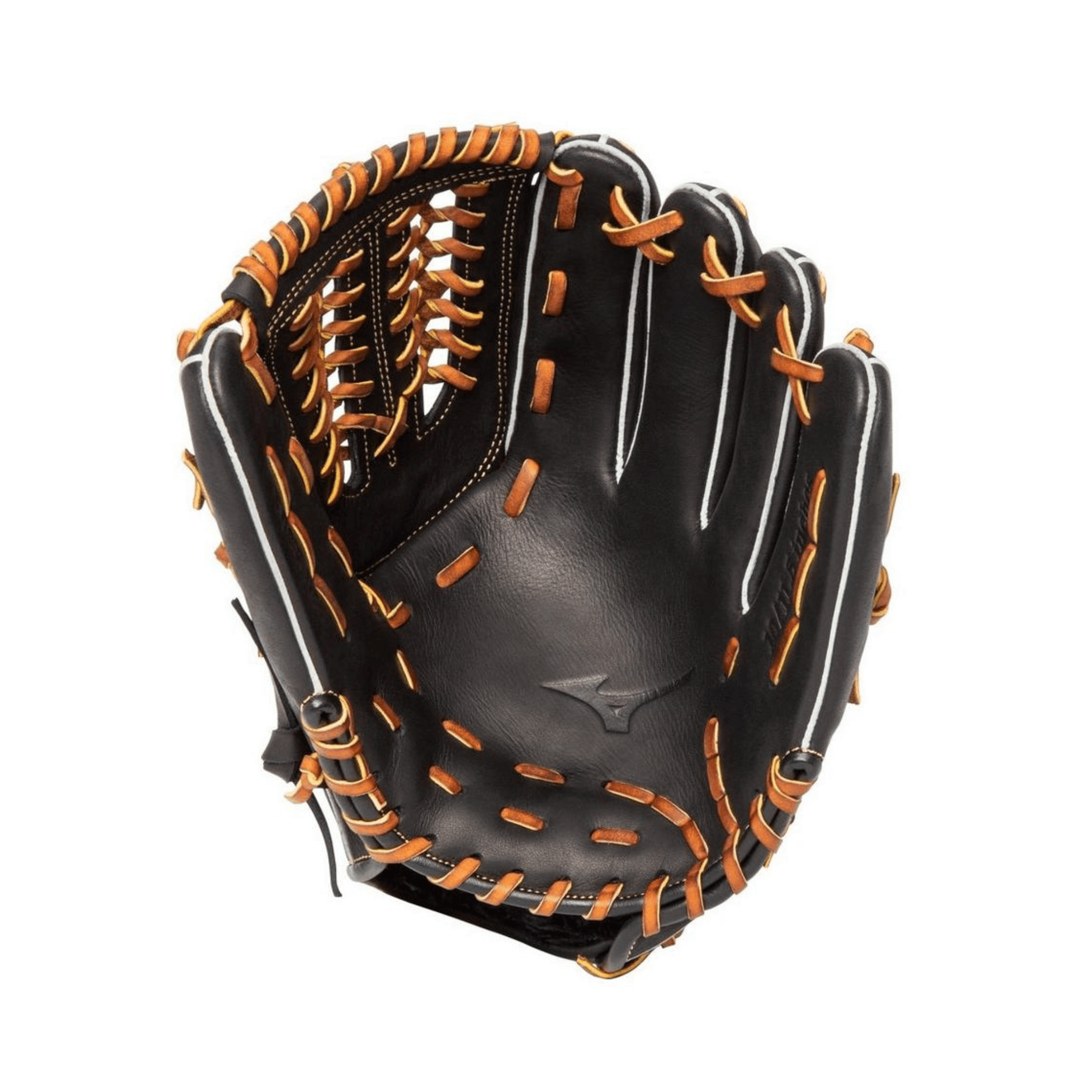 Mizuno GSN1150 Select 9 RH baseball glove in black-brown, made with soft leather for optimal feel and control.