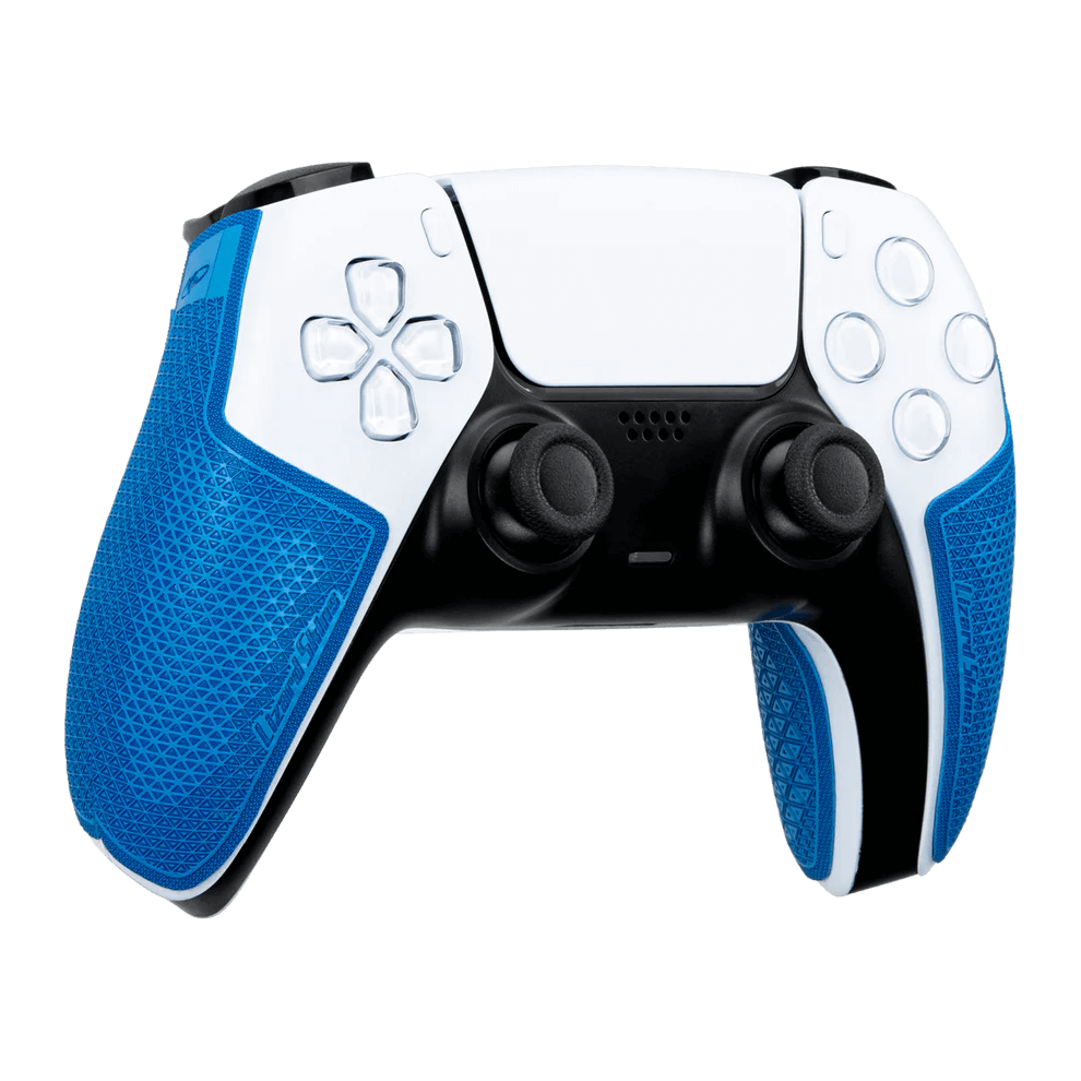 Lizard Skins DSP Controller Grip for PS5 in Polar Blue, featuring a slip-resistant and multi-textured surface for enhanced control.