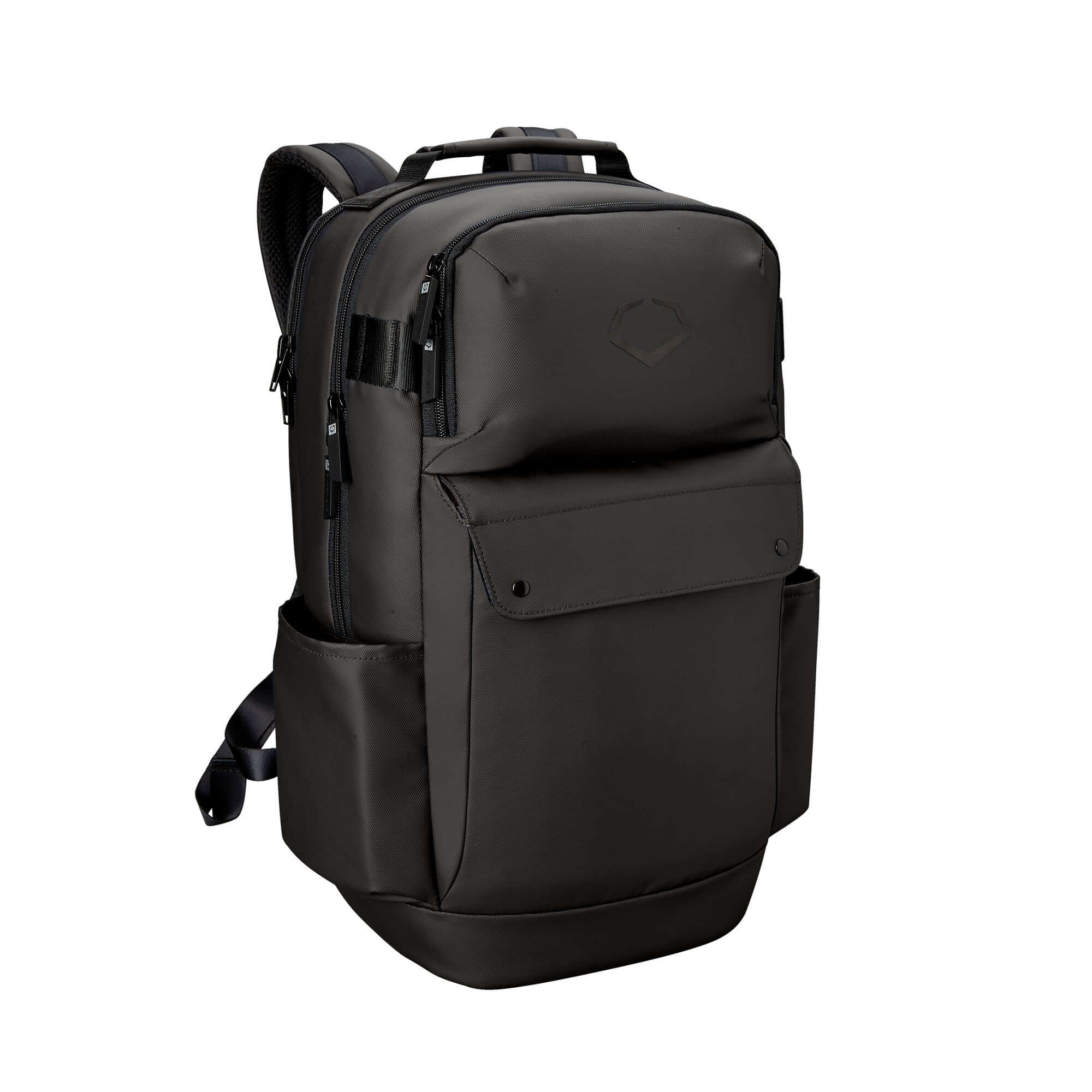 EvoShield Exec Backpack in dark green, featuring padded laptop compartment and spacious main storage for daily use.