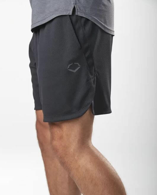 Black EvoShield Men's Pro Team Training Short 2.0 front view