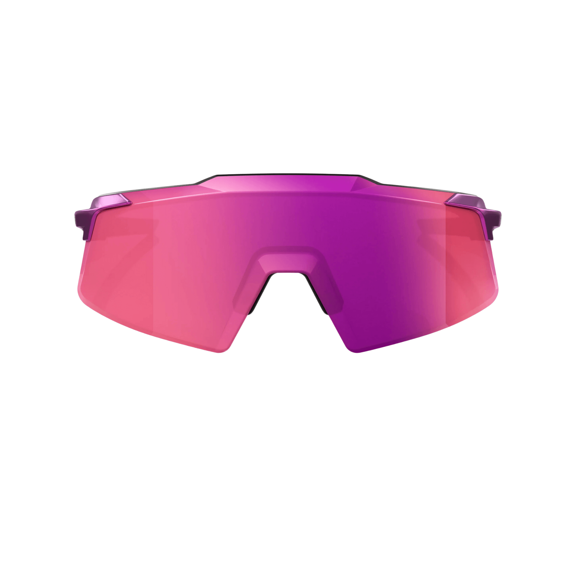100% Aerocraft Gloss Purple Chrome Sunglasses with multilayer mirror lens for high-performance optics.