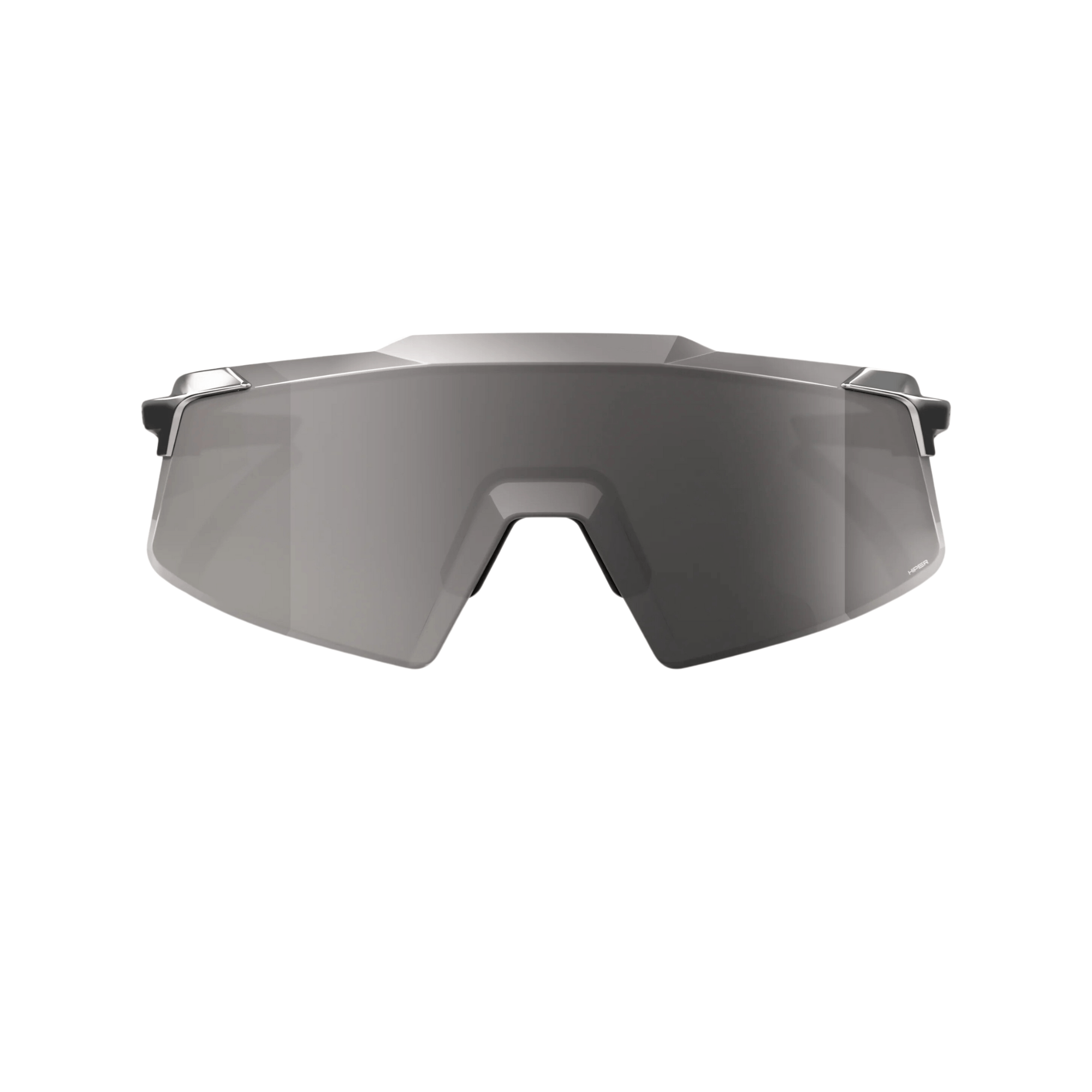 Aerocraft Gloss Black Chrome HiPER® Silver Mirror Lens sunglasses with frameless design and ultra HD optics.