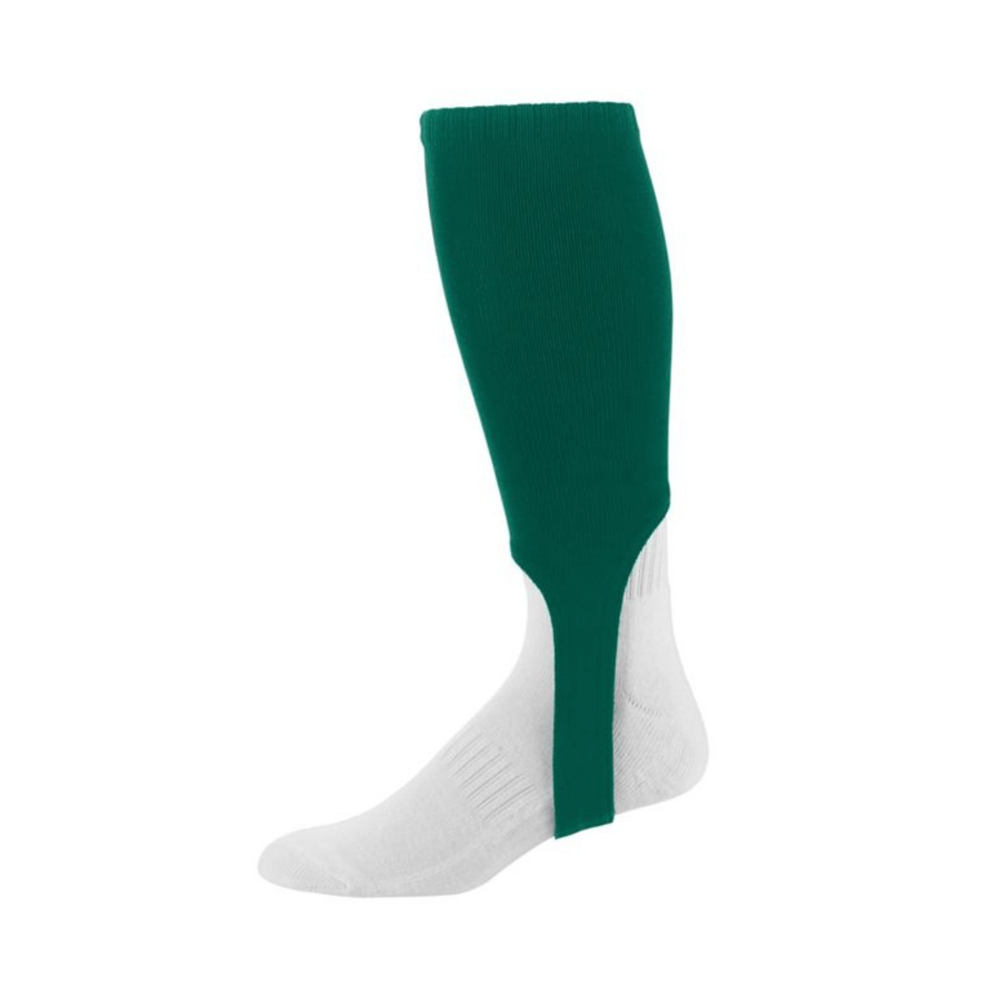 Augusta Baseball Stirrup in dark green, knee-length with elastic cuff, ideal for sports teams and casual wear.