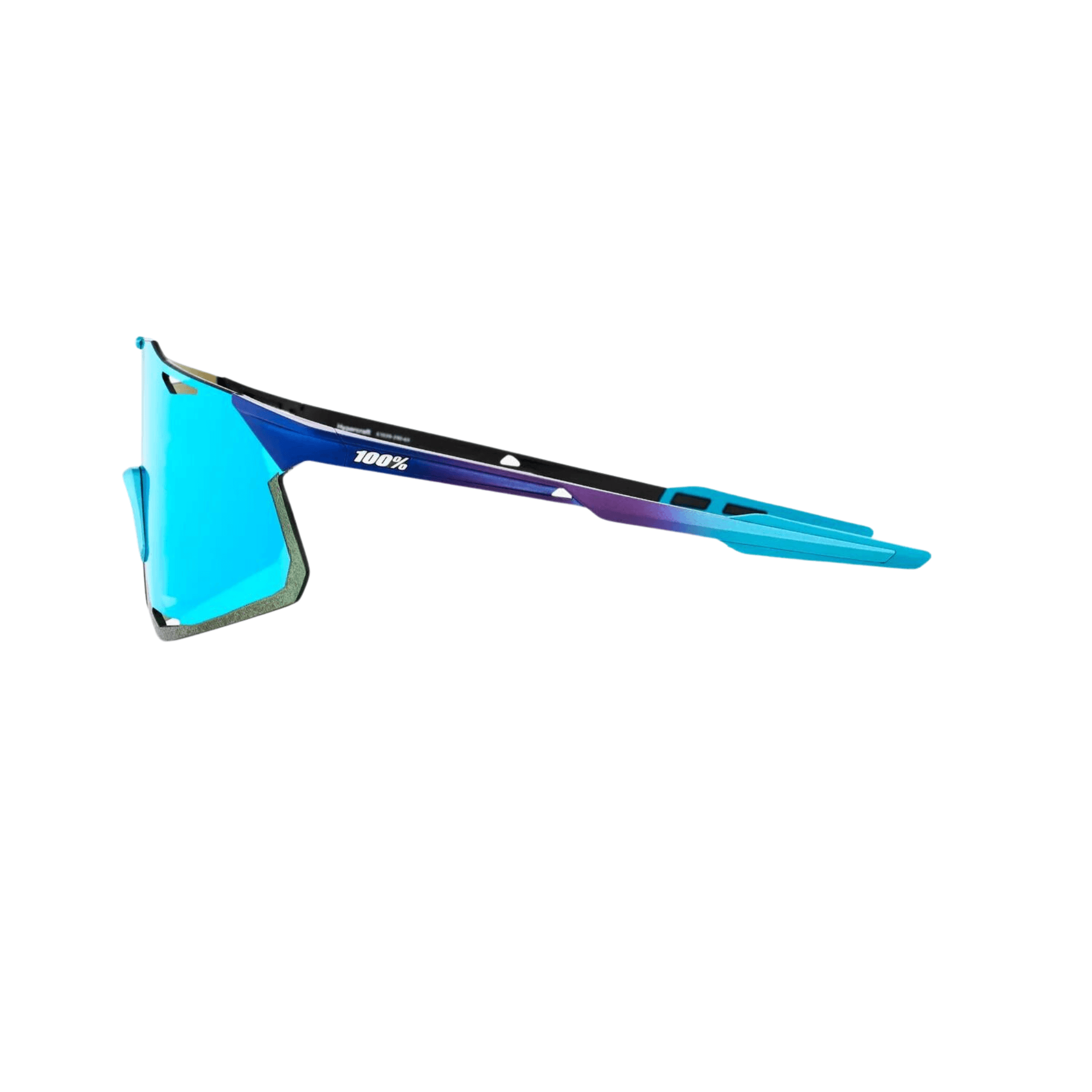 100% Hypercraft sunglasses with Blue Topaz Multilayer Mirror Lens