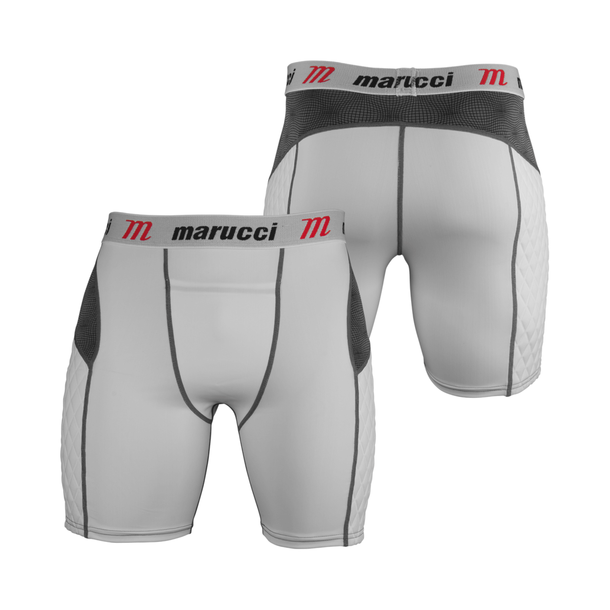 Marucci Youth Elite Padded Sliding Shorts w/ Cup, spandex fabric for easy movement
