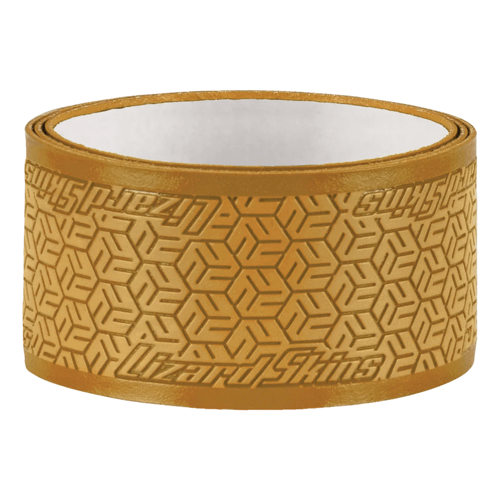 Lizard Skin DSP Ultra Pickleball Grip in Vegas Gold, showcasing its premium adhesive and textured design for enhanced durability.