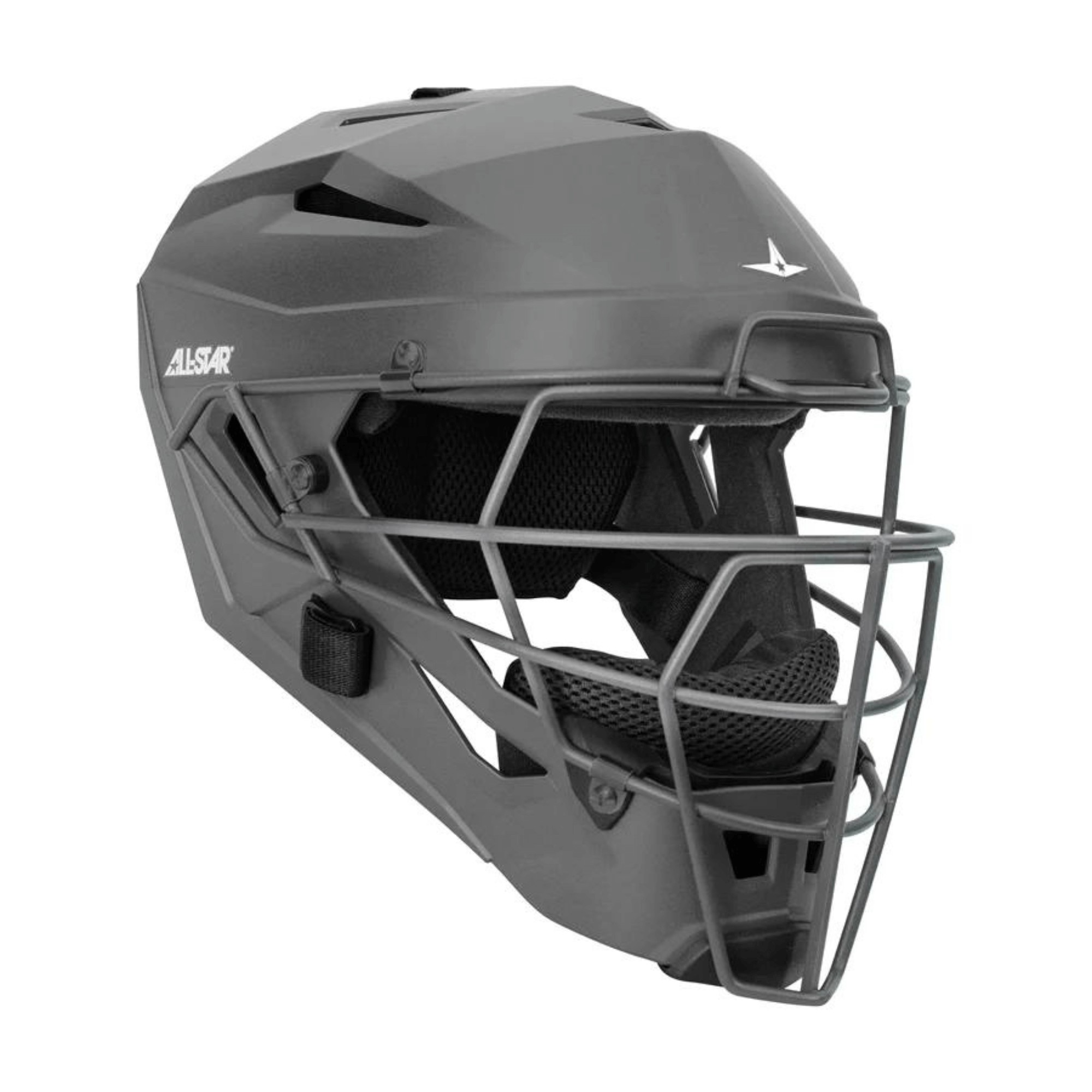 All-Star MVP Pro Catcher's Helmet in matte finish with Deflexion Tech for enhanced protection and performance.