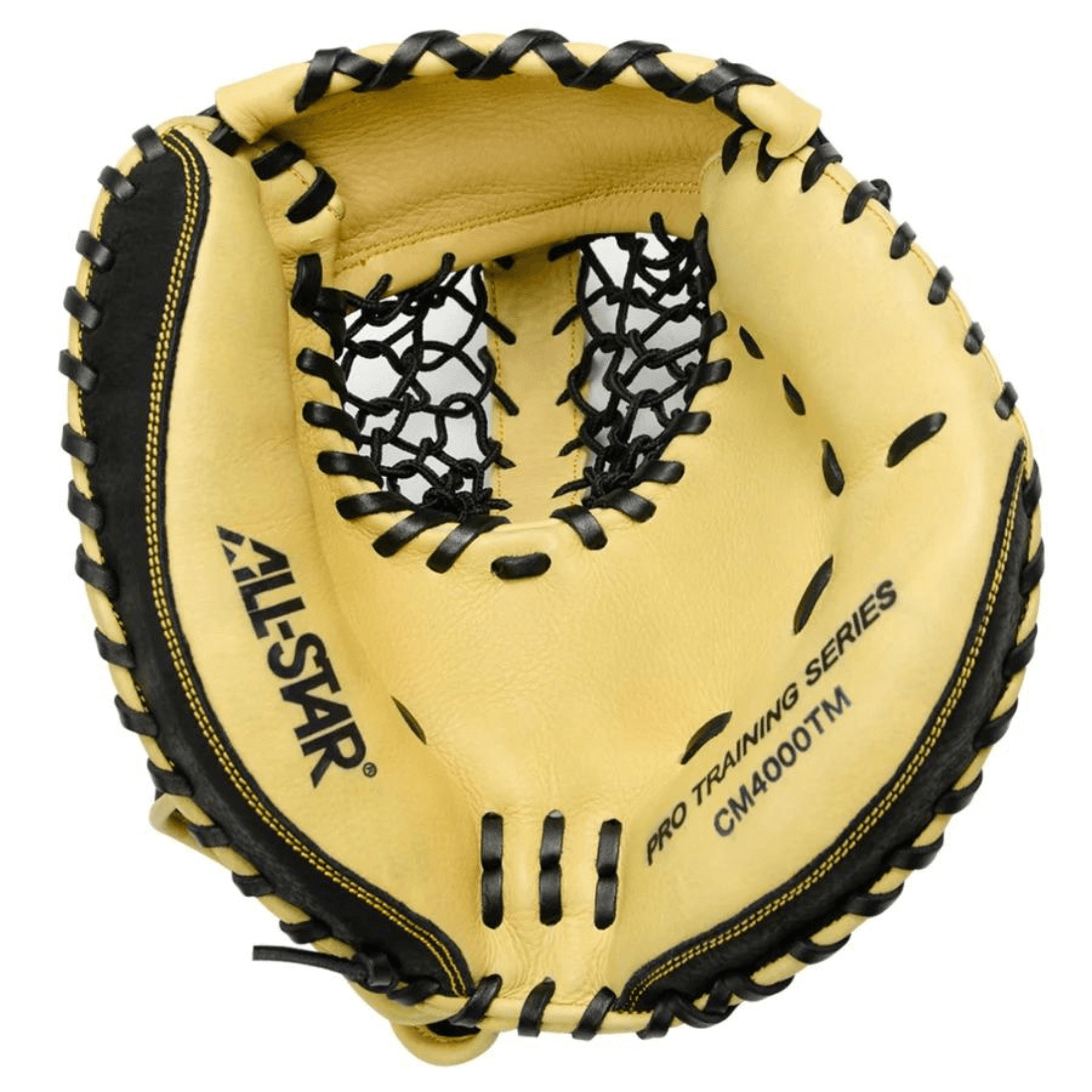 All-Star Training Glove Keyhole 33.5" RHT with pocket for accurate receiving and transfers, designed for skill development.