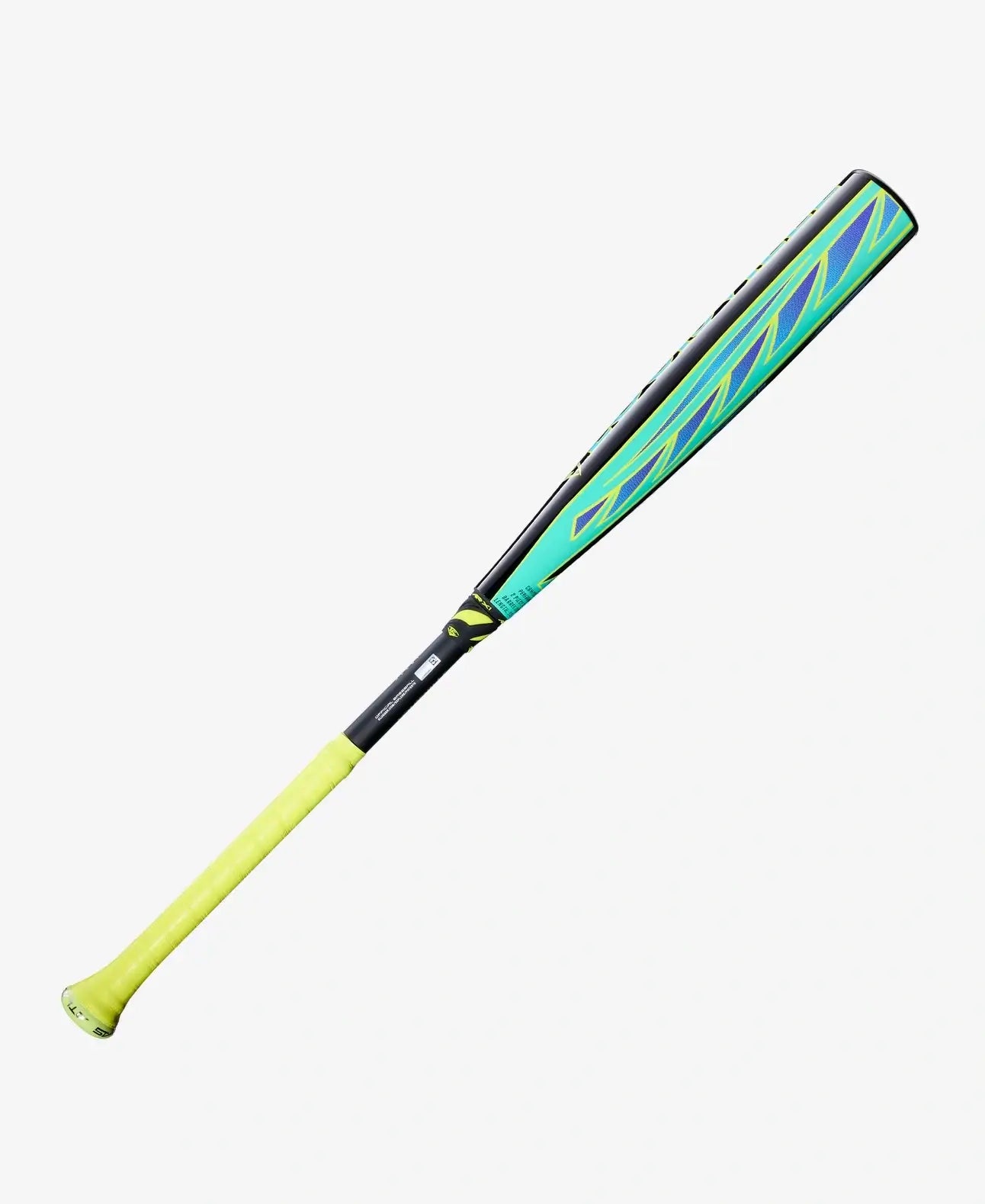 Side profile of 2026 Louisville Slugger Atlas Hybrid Green (-3) BBCOR Baseball Bat with green and black graphics.