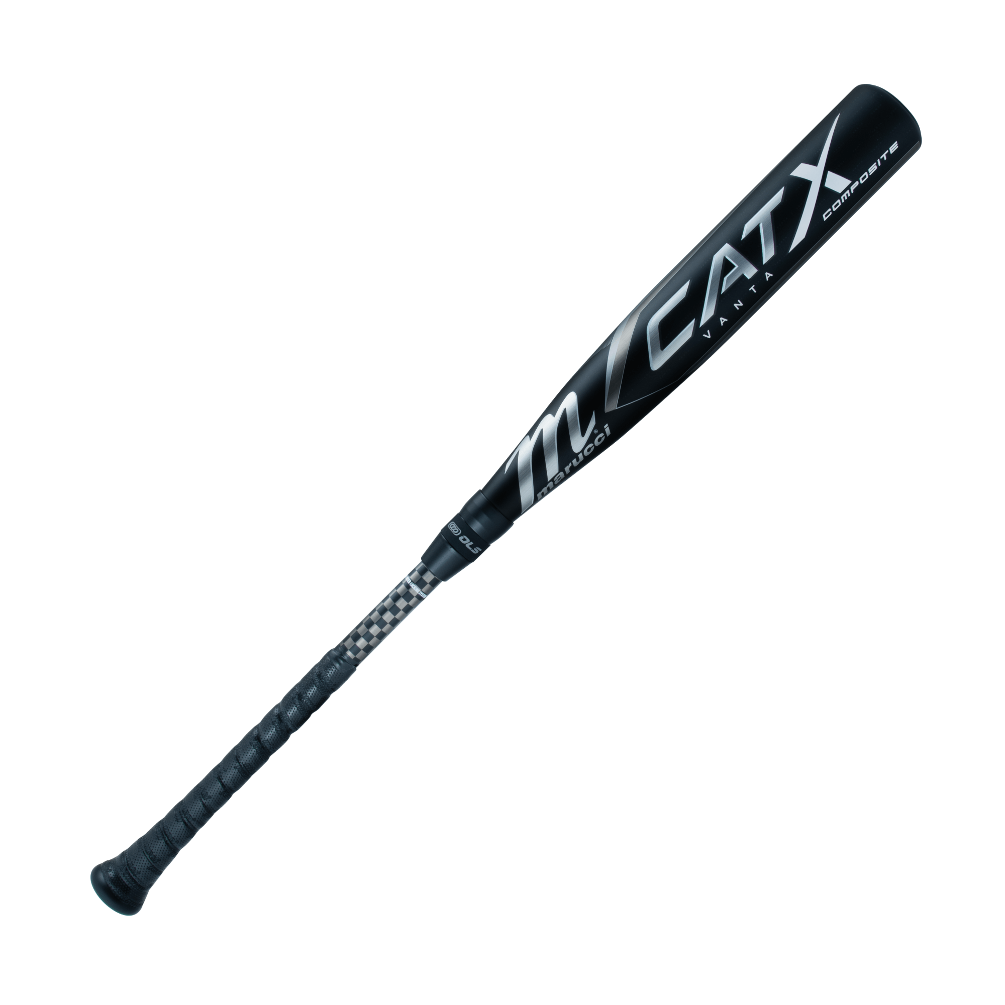 Marucci CATX Vanta Composite BBCOR -3 baseball bat showcasing sleek black design and advanced S-40 composite handle for optimal performance.