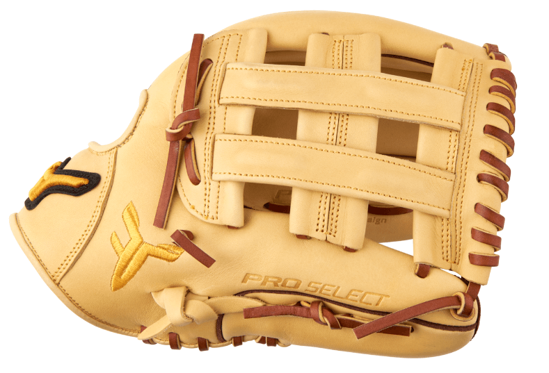 Mizuno GPS2-100FTJ PRO SELECT 12 RH Tan baseball glove featuring high-quality leather and professional craftsmanship.