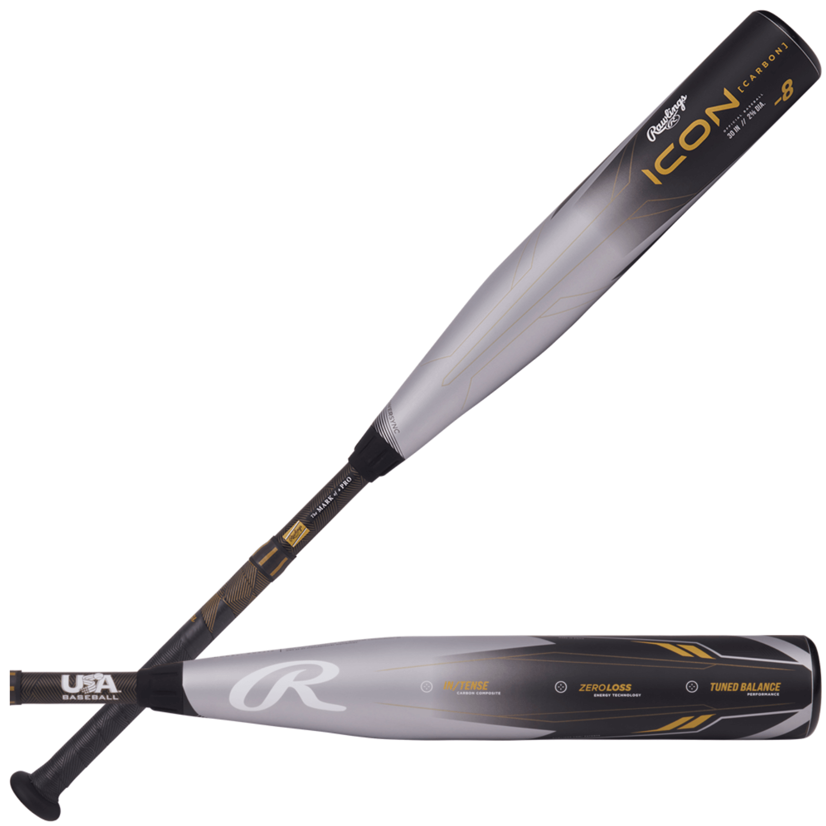 Rawlings Icon USA Youth Baseball Bat -8 Rawlings Icon USA Youth Baseball Bat -8
