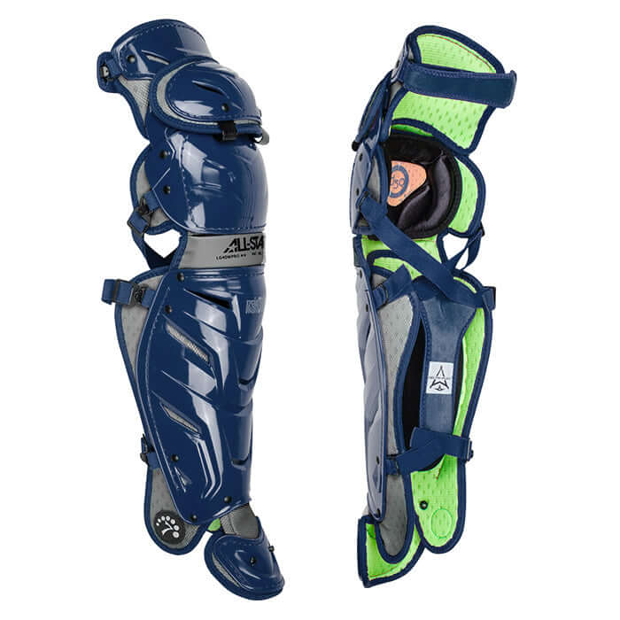 All-Star S7 Axis leg guards for ages 9-12 with LINQ™ hinge system for superior mobility.