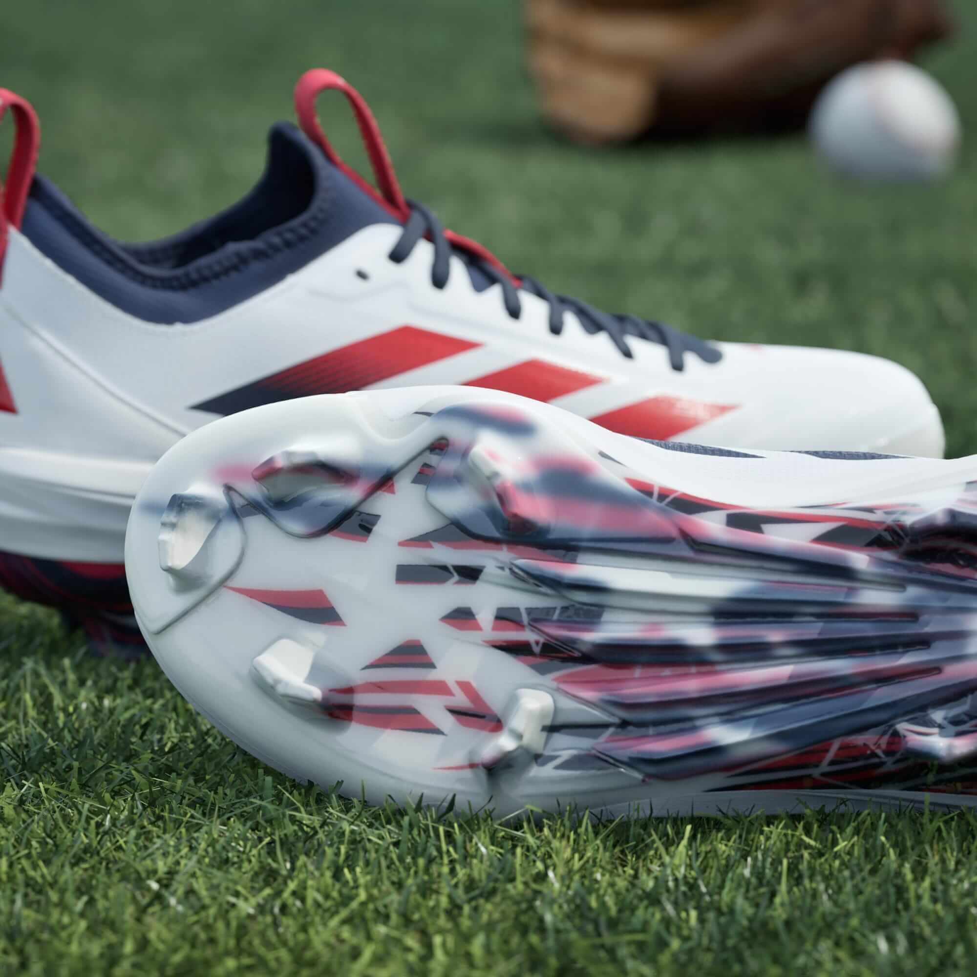Adidas Adizero Impact TPU 2.0 USA Men's Baseball Cleats on grass