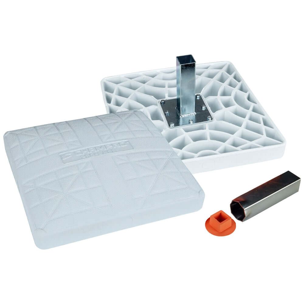 Champro 15" x 15" x 3" Pro Style Impact Base Set, White, Set of 3