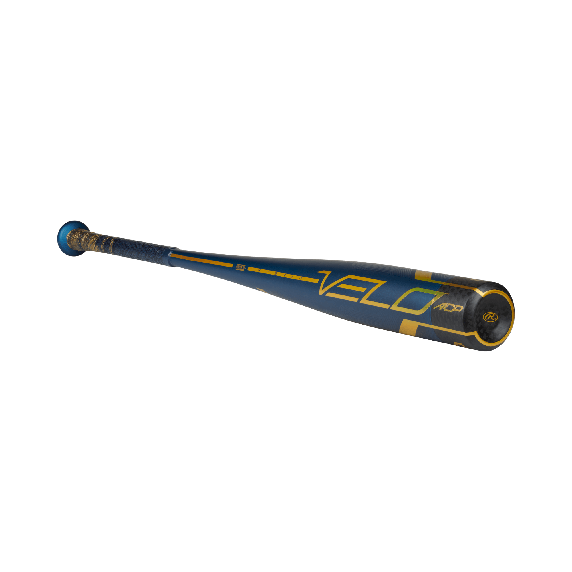 Rawlings Velo ACP BBCOR (-3) baseball bat, designed for speed and power with Accelerated Carbon Performance technology.